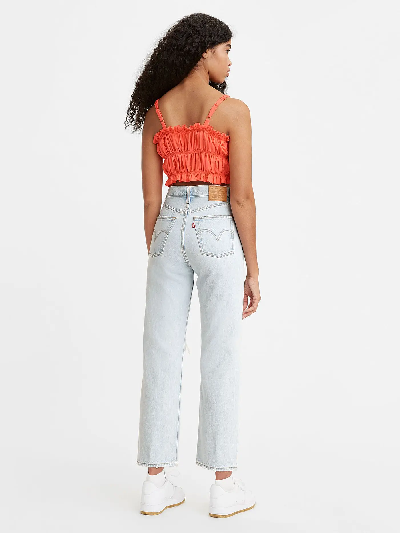 LEVI'S® | Jeans Straight Fit 7/8 Ribcage | blau