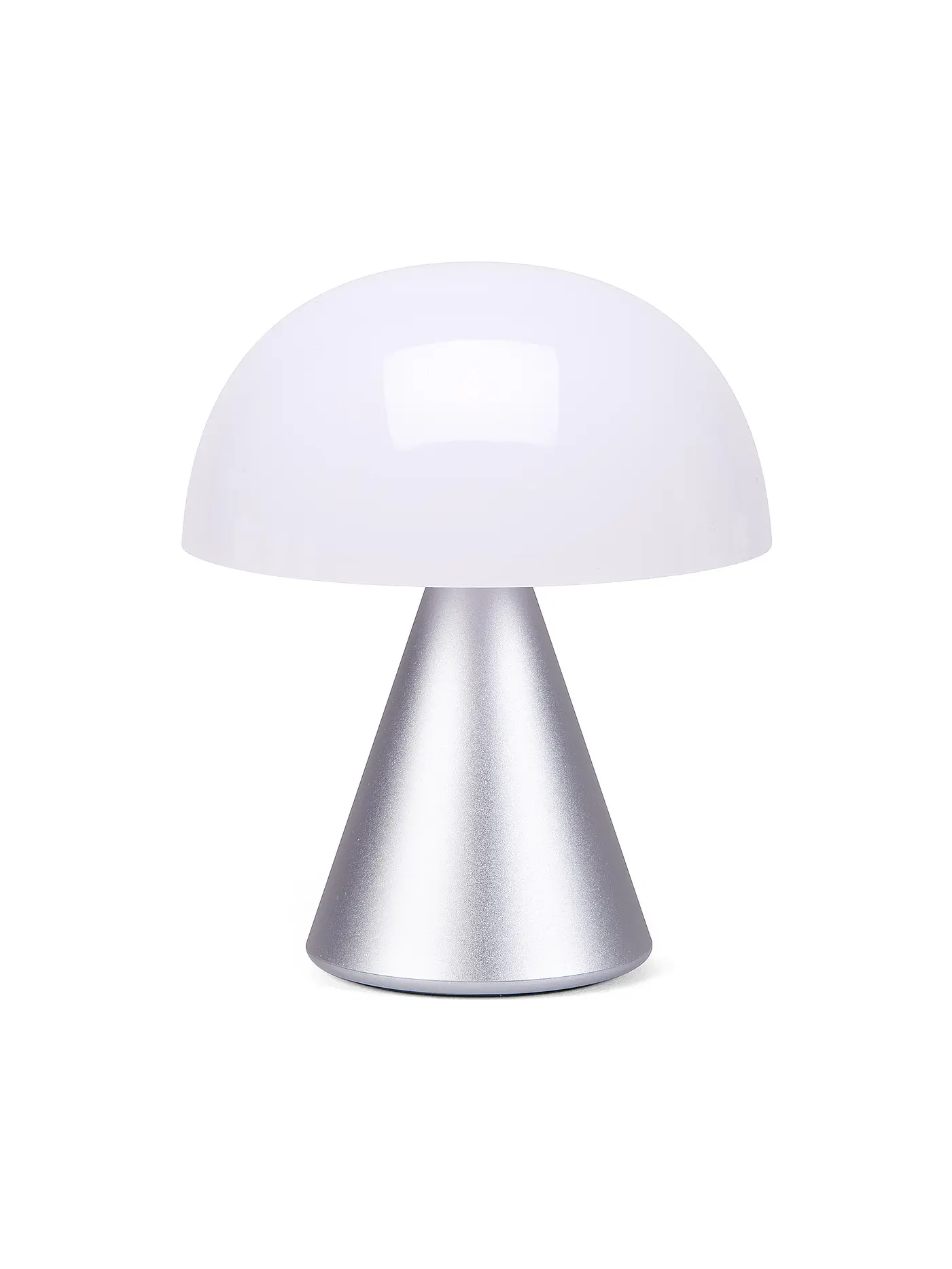 LEXON | LED Lampe MINA M 11cm Alu Finish | silber