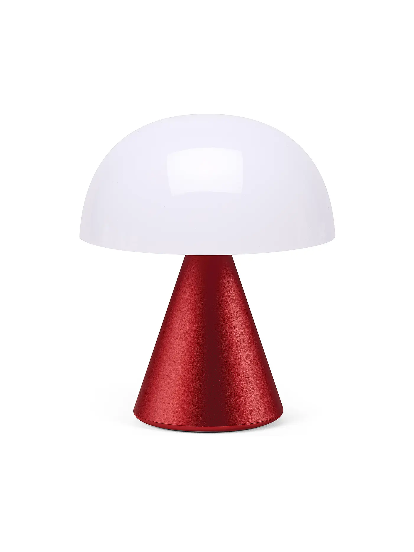 LEXON | LED Lampe MINA M 11cm Soft Gold | dunkelrot