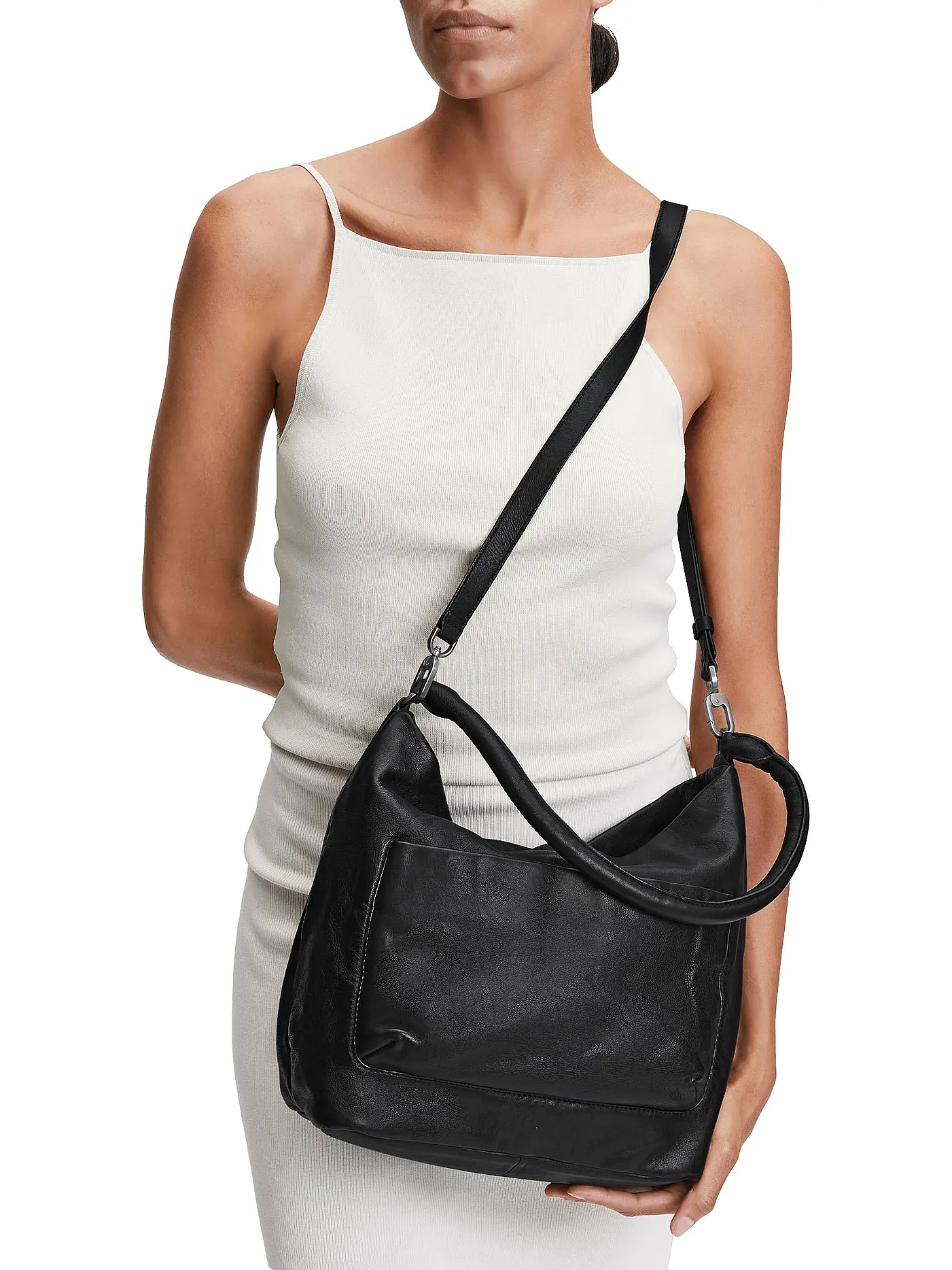 LIEBESKIND BERLIN | Ledertasche - Ever Hobo M | schwarz