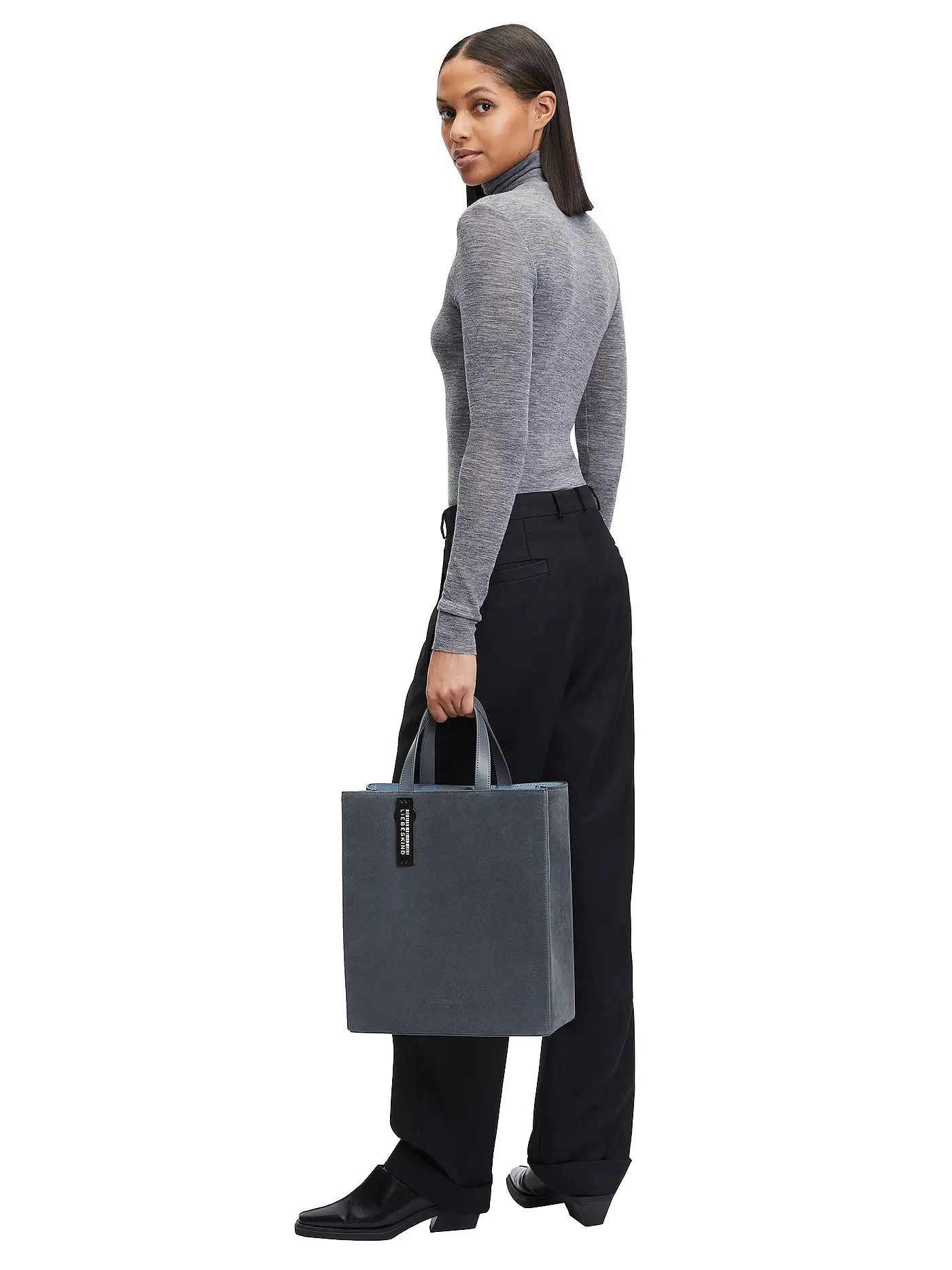 LIEBESKIND BERLIN | Ledertasche - Shopper PAPER TOTE M | schwarz