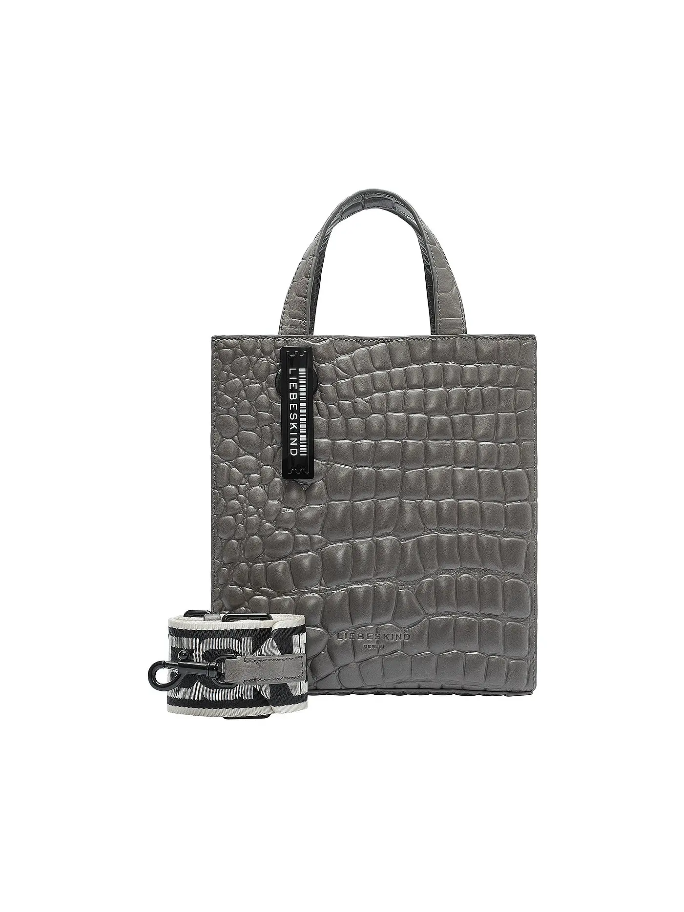 LIEBESKIND BERLIN | Ledertasche - Tote Bag PAPER BAG Small | grau