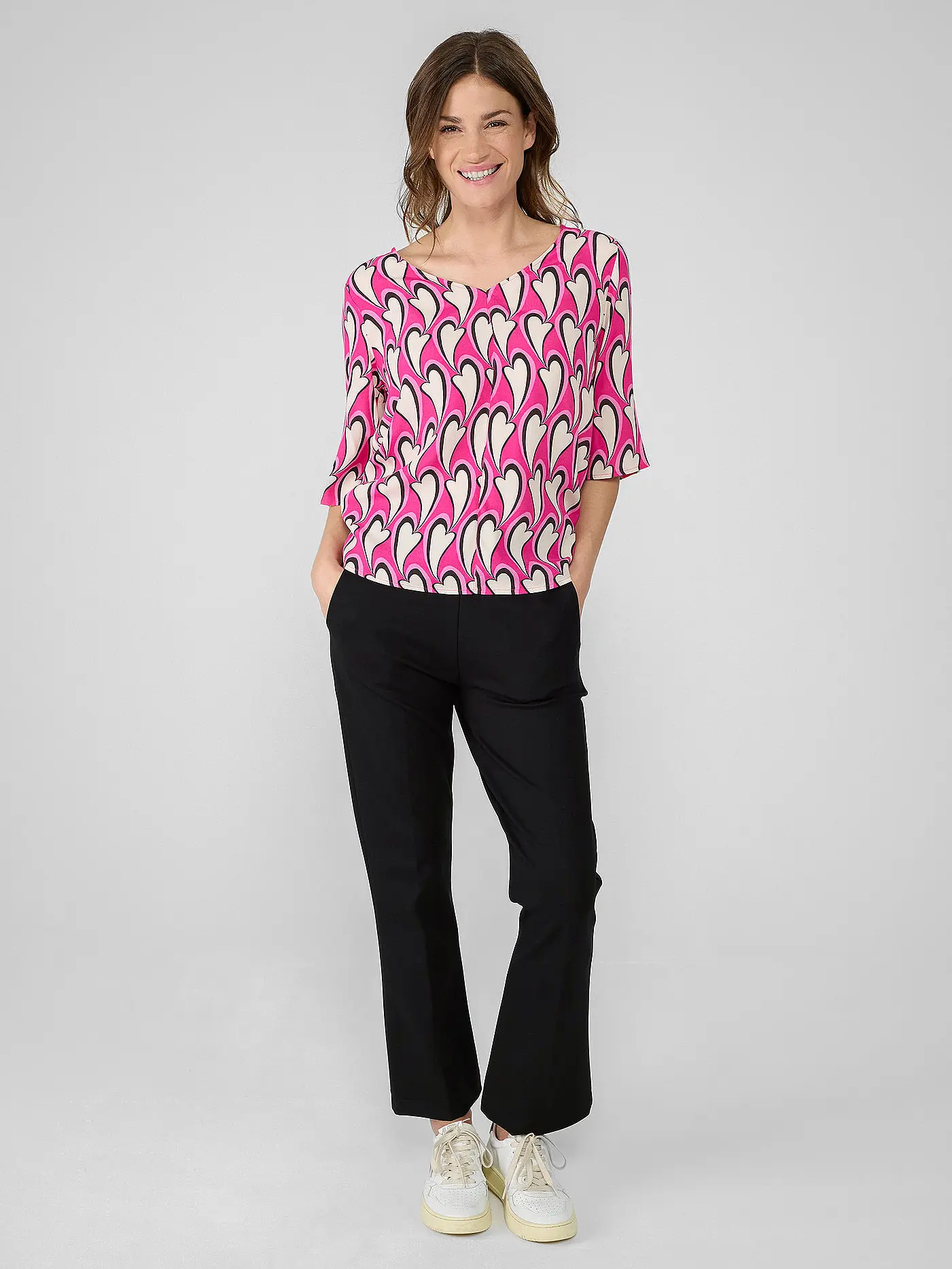 LIEBLINGSSTÜCK | Hose Wide Leg ONE OF USH | schwarz