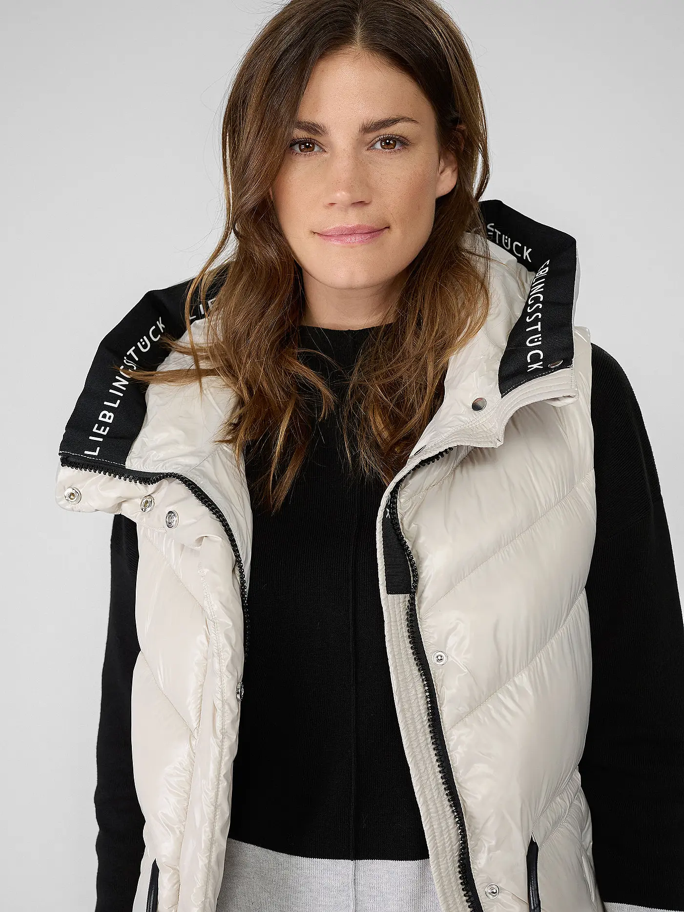 LIEBLINGSSTÜCK | Steppgilet IVERAL | grau