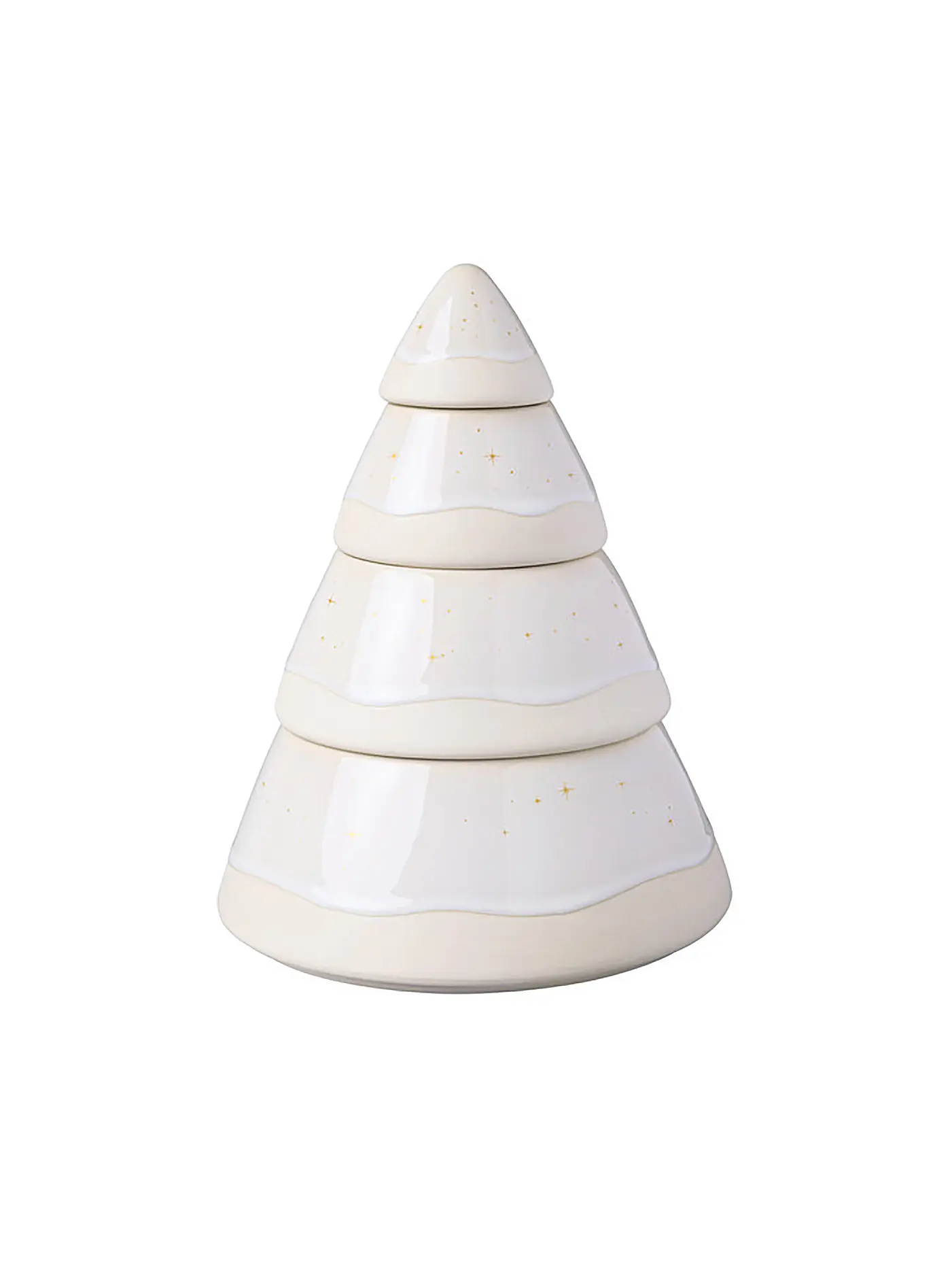 LIKE BY VILLEROY & BOCH | Dose Baum WINTER GLOW 18x18x22cm | weiss