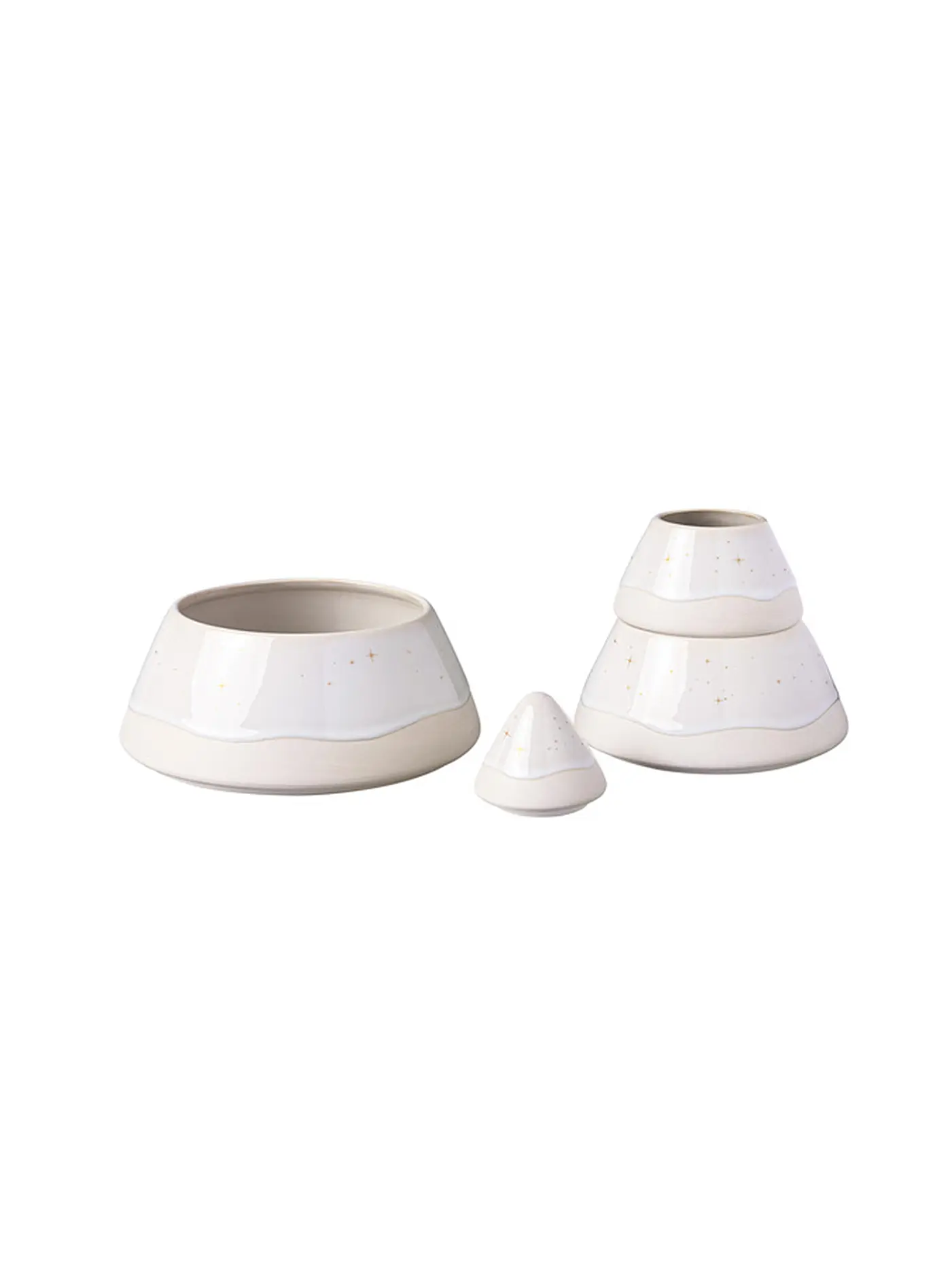 LIKE BY VILLEROY & BOCH | Dose Baum WINTER GLOW 18x18x22cm | weiss