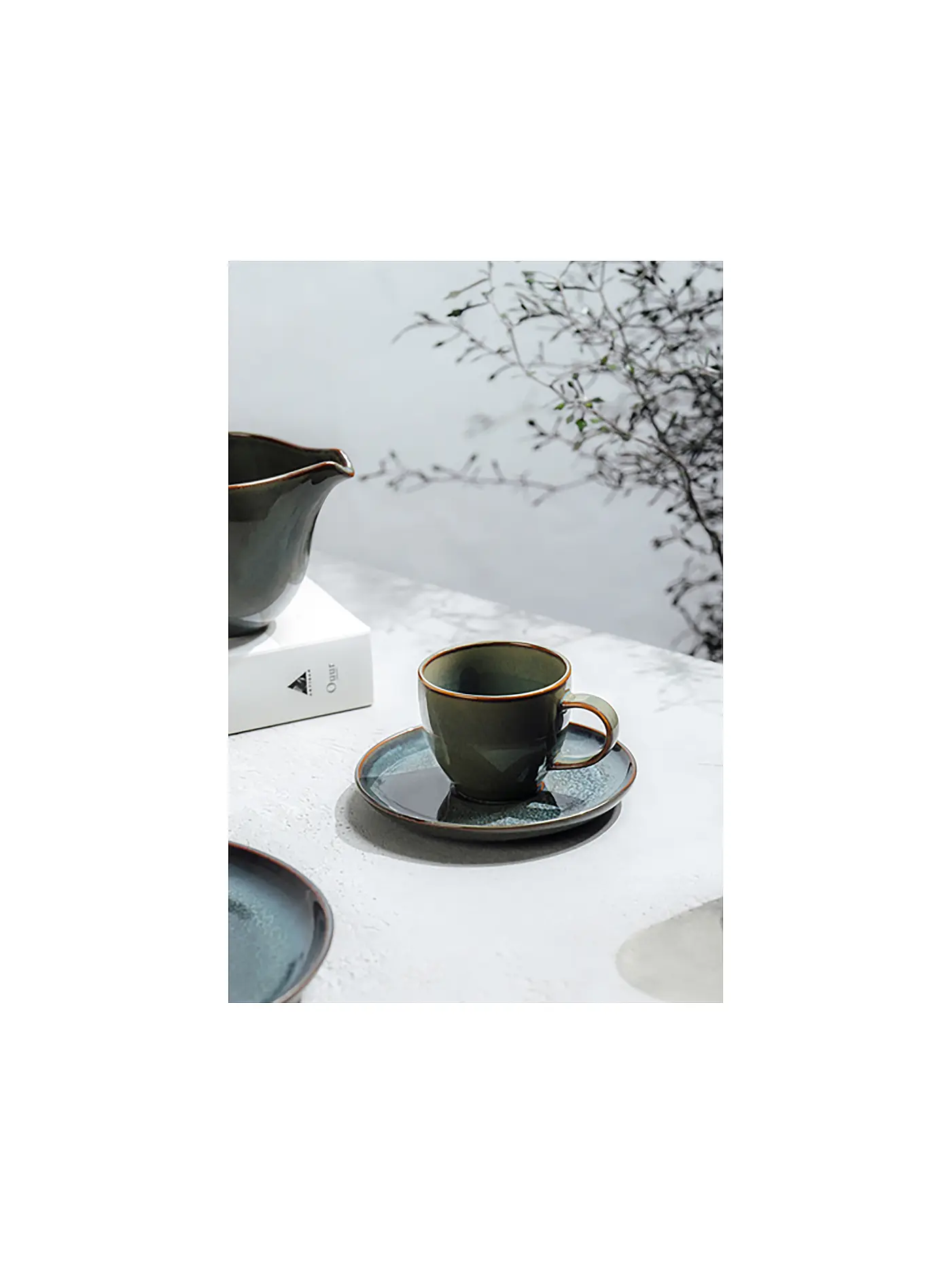 LIKE BY VILLEROY & BOCH | Mokka-/Espresso Untertasse CRAFTED 12cm Breeze | grau
