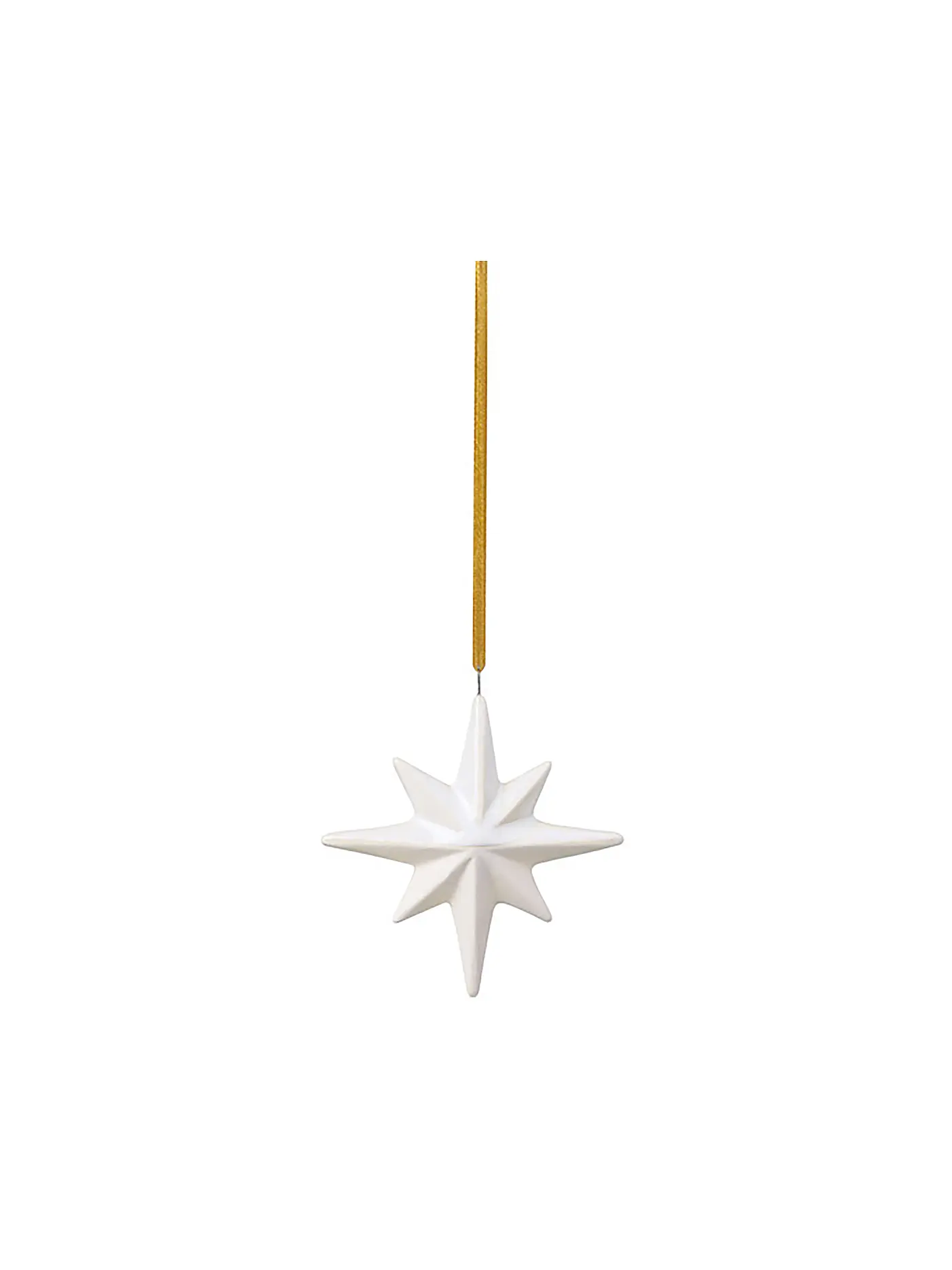 LIKE BY VILLEROY & BOCH | Ornament Stern WINTER GLOW 9x2,5x9,5cm | weiss