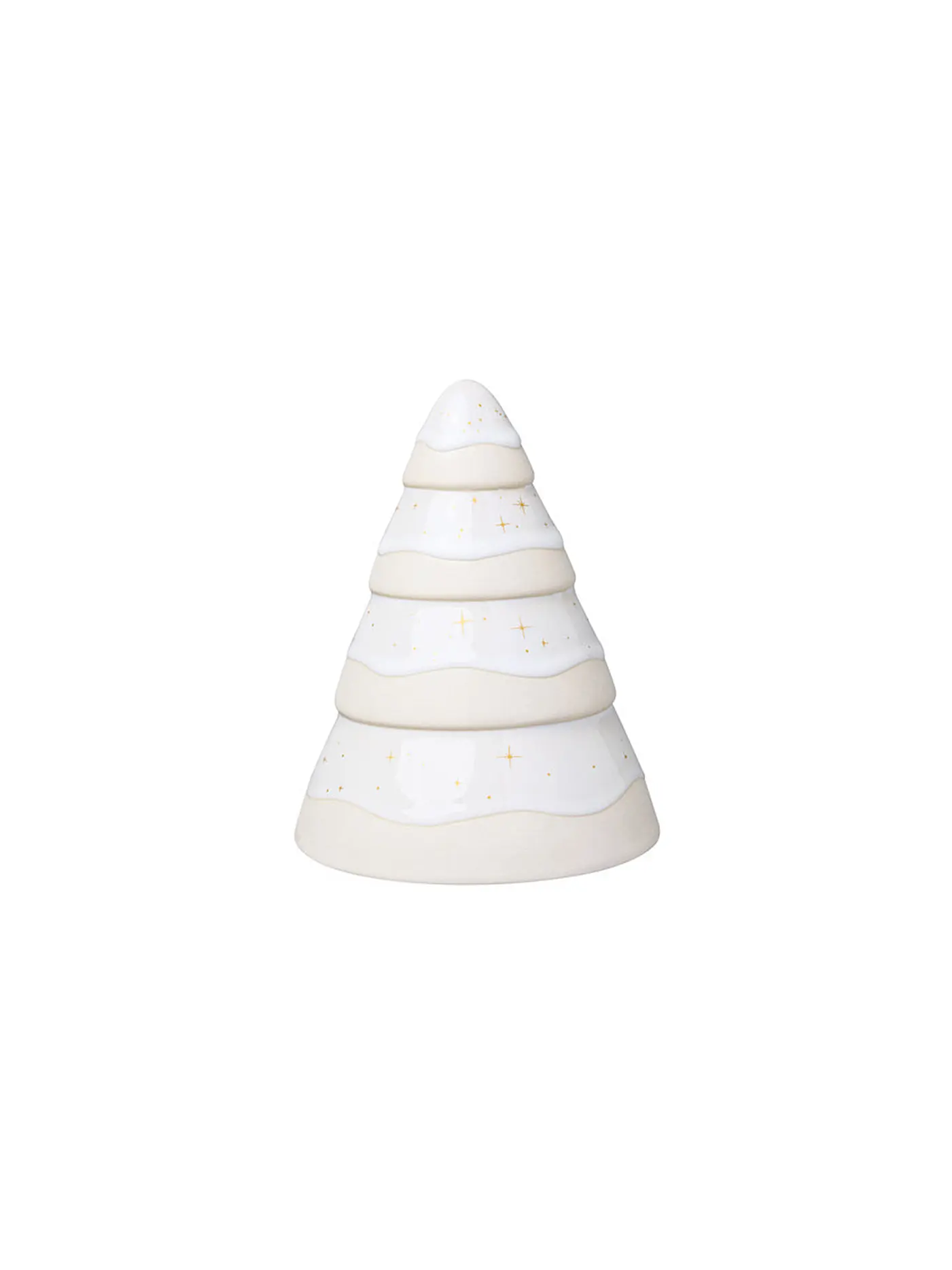 LIKE BY VILLEROY & BOCH | Porzellan Baum WINTER GLOW 11x11x14cm  | weiss