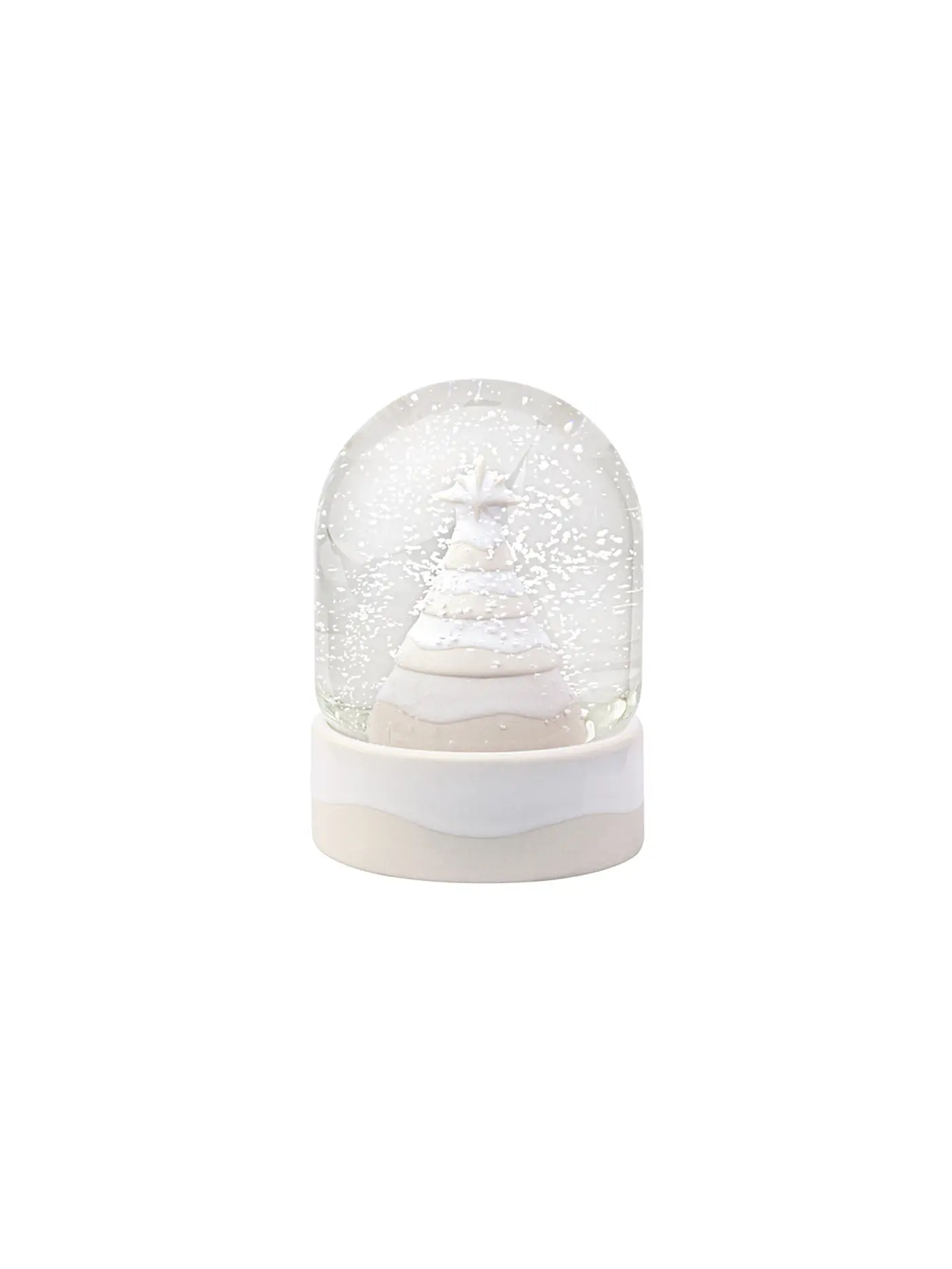 LIKE BY VILLEROY & BOCH | Schneekugel WINTER GLOW 11x11x13cm  | weiss