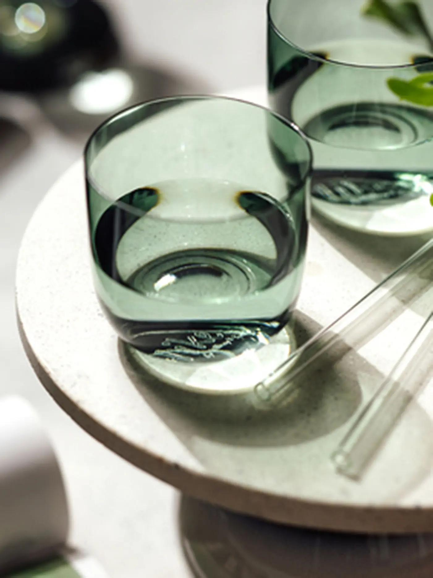 LIKE BY VILLEROY & BOCH | Wasserglas 2er Set LIKE GLASS 280ml Sage | grau