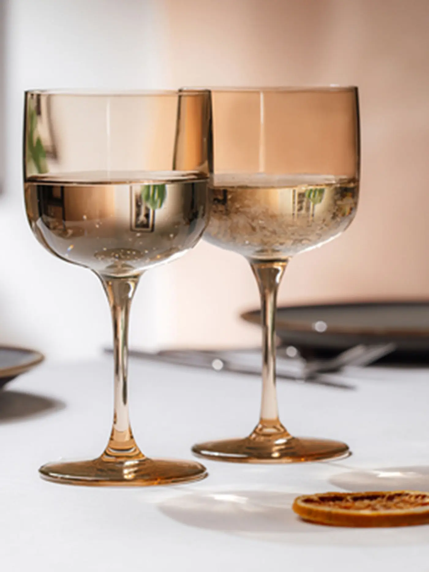 LIKE BY VILLEROY & BOCH | Weinglas/Weinkelch 2er Set LIKE GLASS 270ml Clay | orange