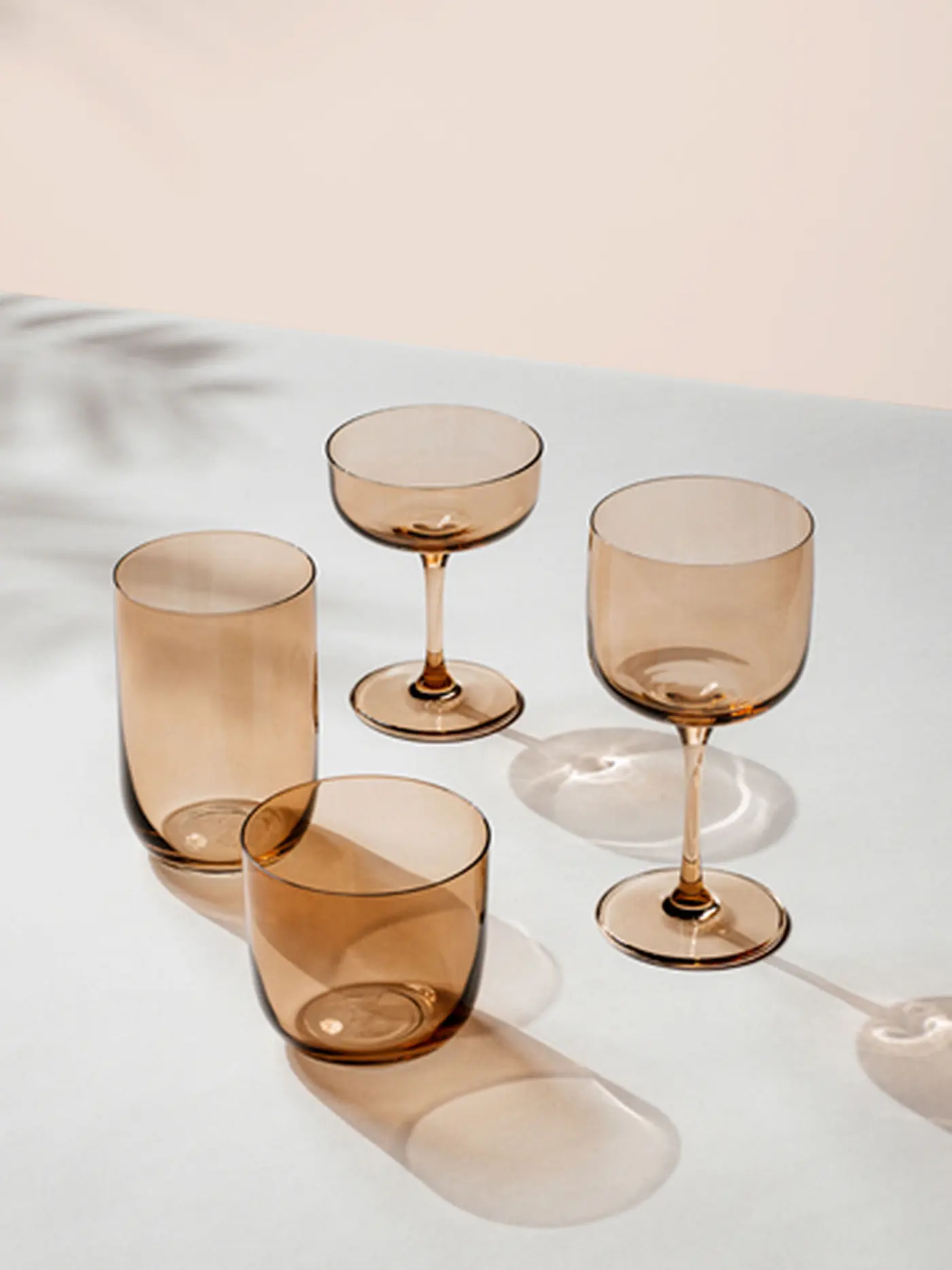 LIKE BY VILLEROY & BOCH | Weinglas/Weinkelch 2er Set LIKE GLASS 270ml Clay | orange