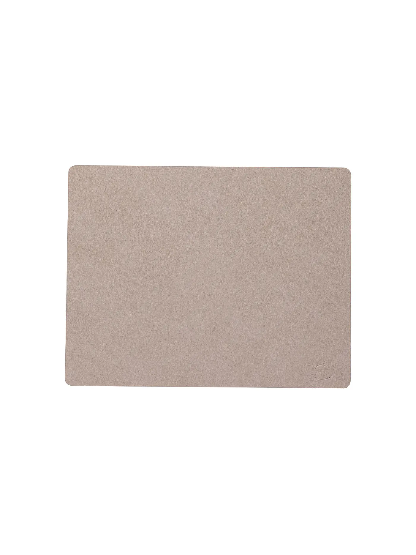 LIND DNA | Leder-Platzset "Nupo" eckig 35x45cm | hellbraun