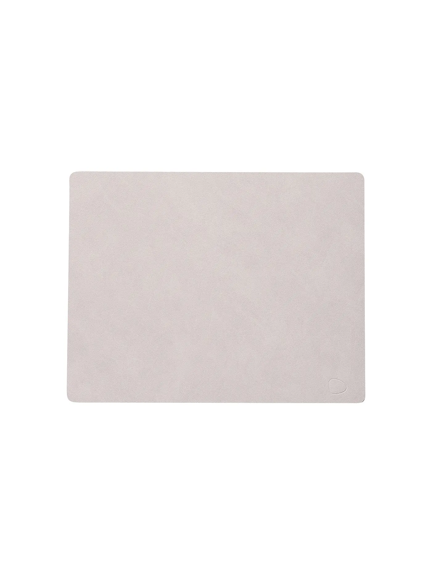 LIND DNA | Leder-Platzset "Nupo" eckig 35x45cm | creme