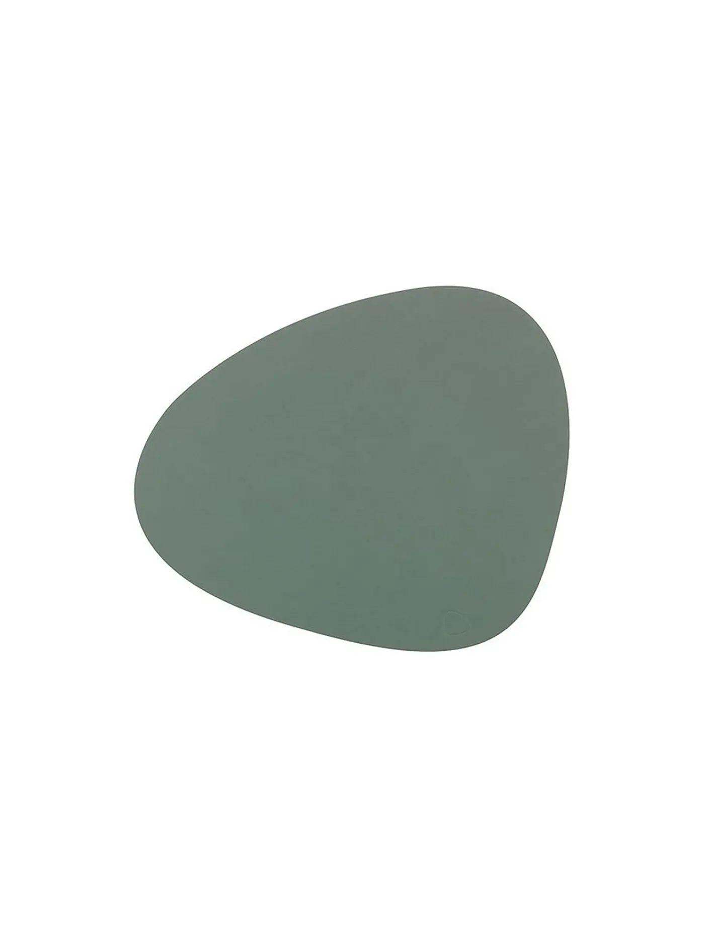 LIND DNA | Leder-Platzset "Nupo" oval 37x44cm | hellgrün