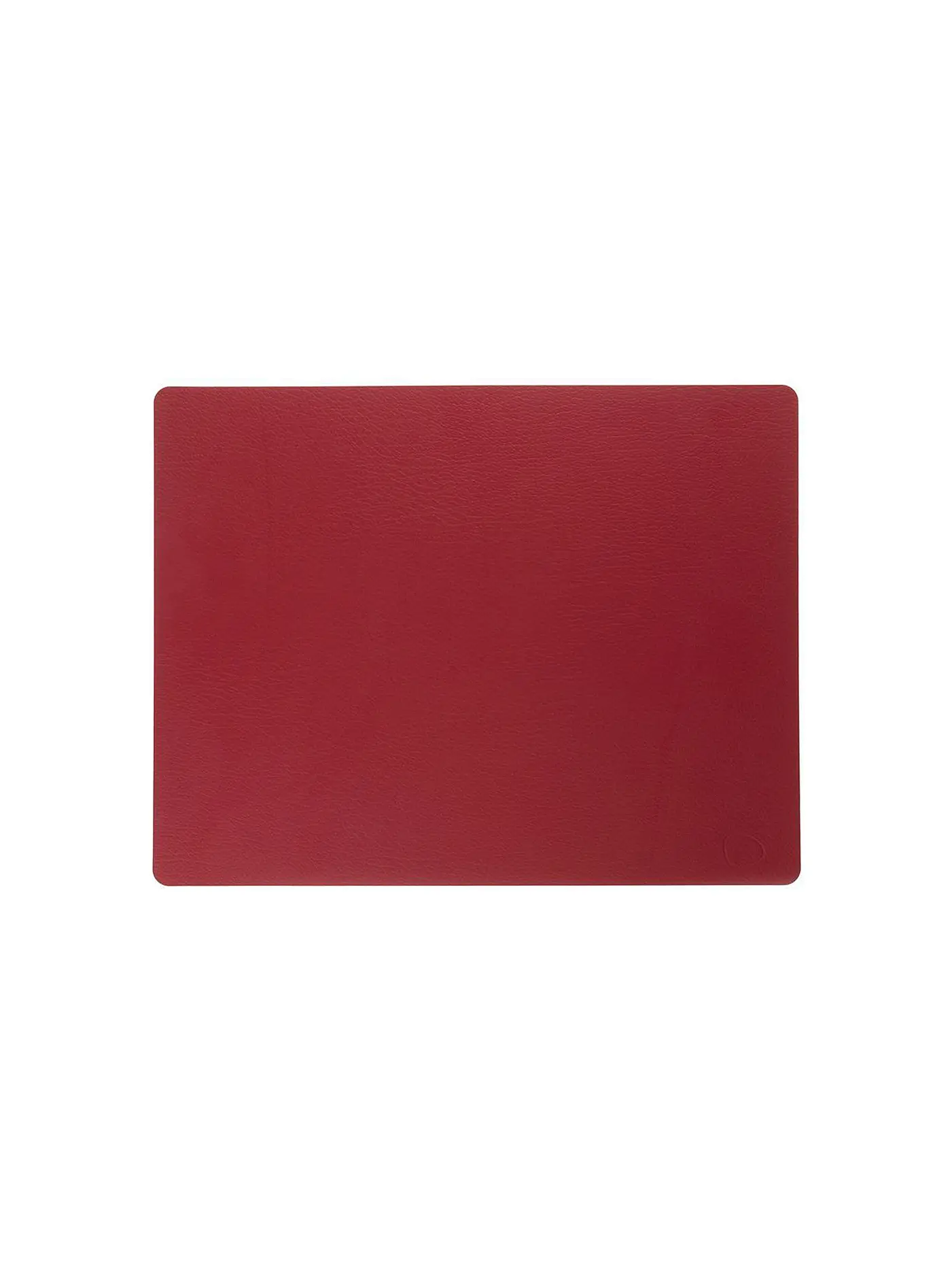 LIND DNA | Leder-Platzset "Nupo" eckig 35x45cm | rot