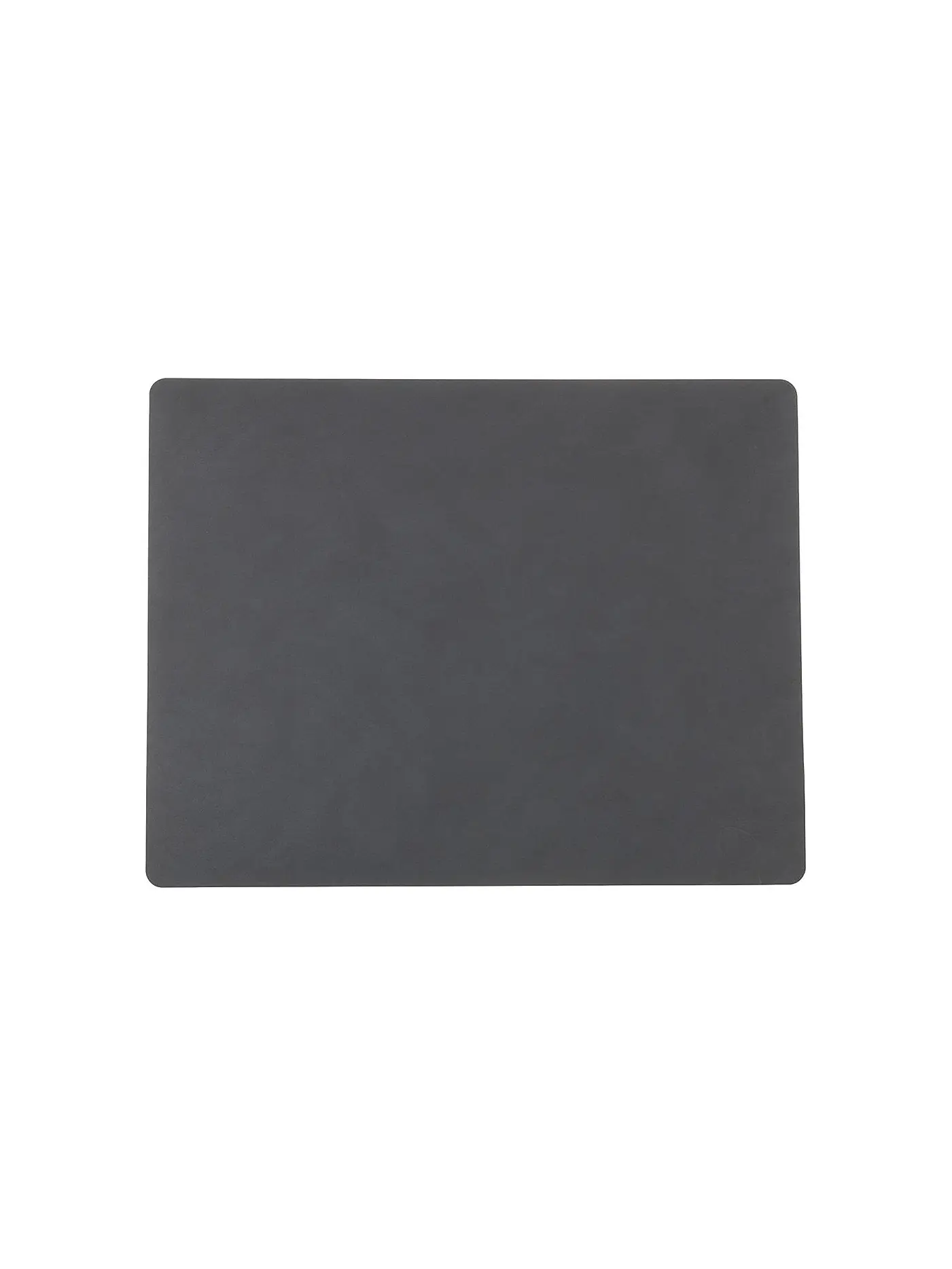LIND DNA | Leder-Platzset "Nupo" eckig 35x45cm | grau