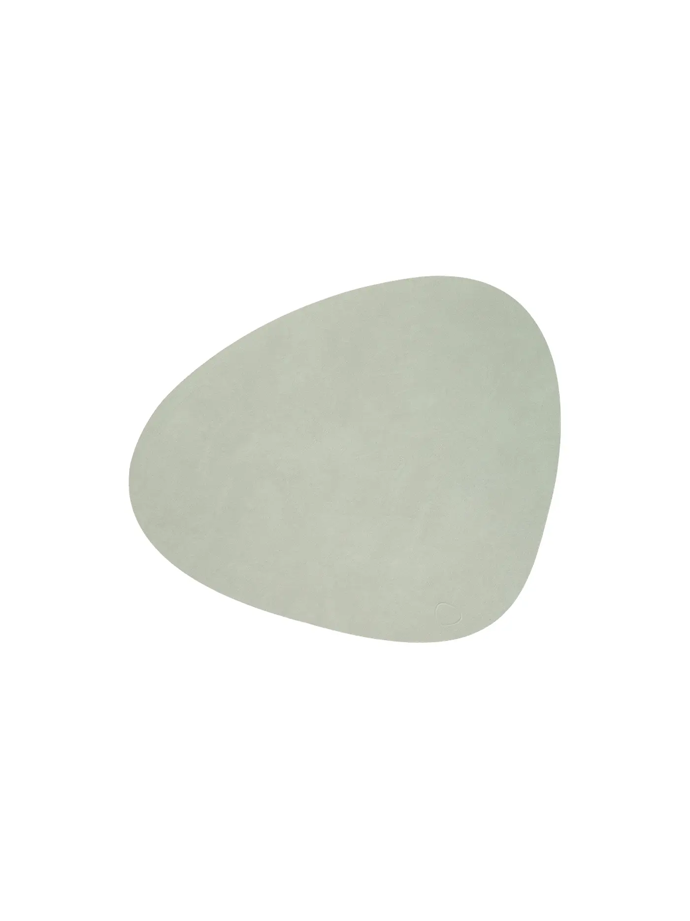 LIND DNA | Leder-Untersetzer oval 11x13cm Dark Blue | olive