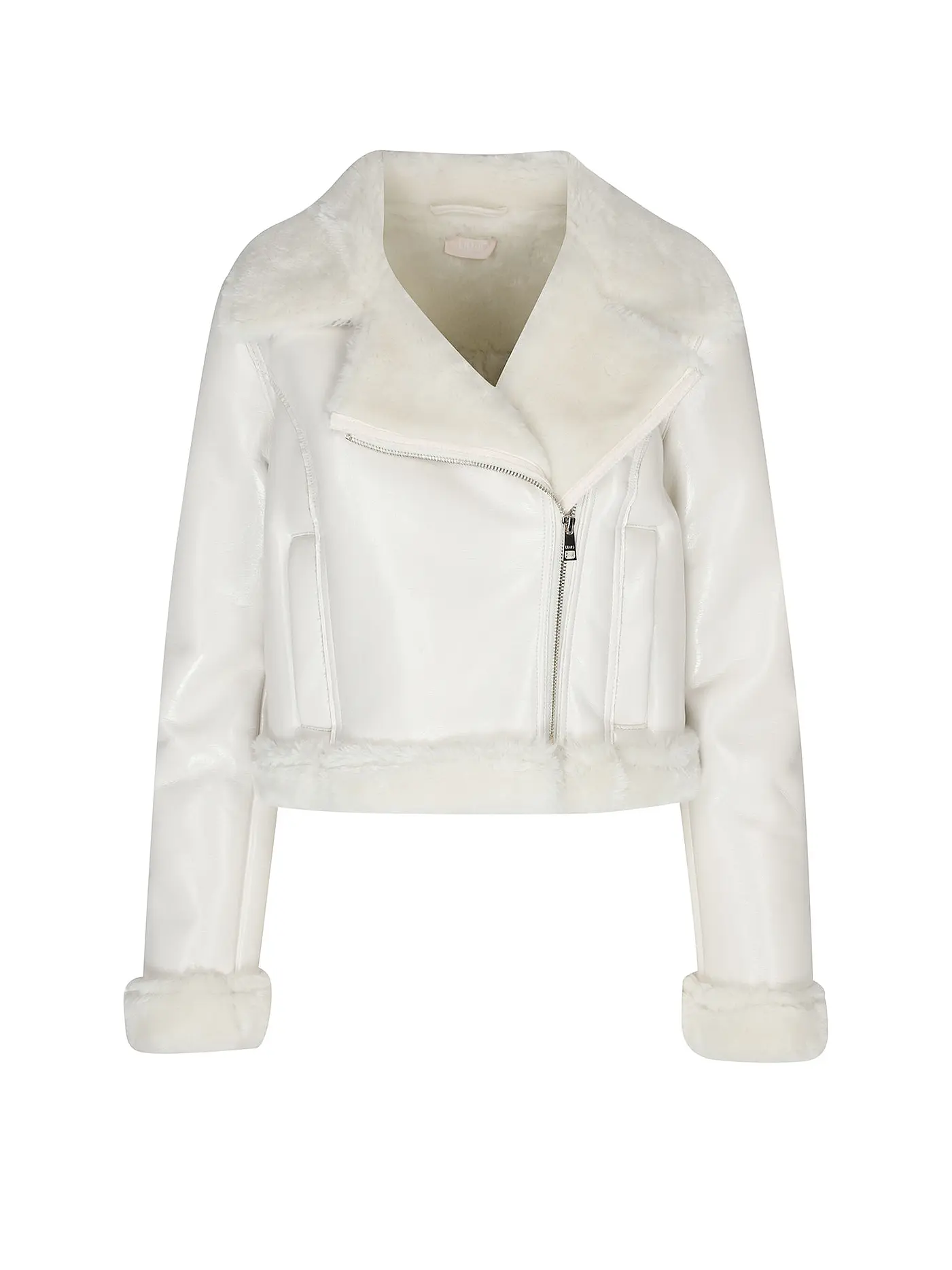 LIU JO | Jacke in Lederoptik  | creme