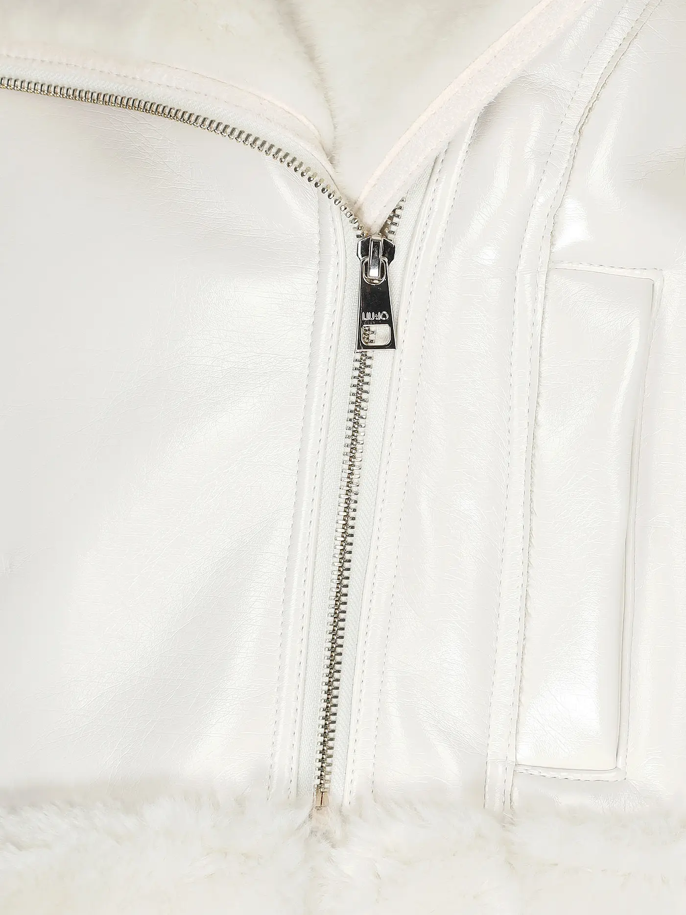 LIU JO | Jacke in Lederoptik  | creme