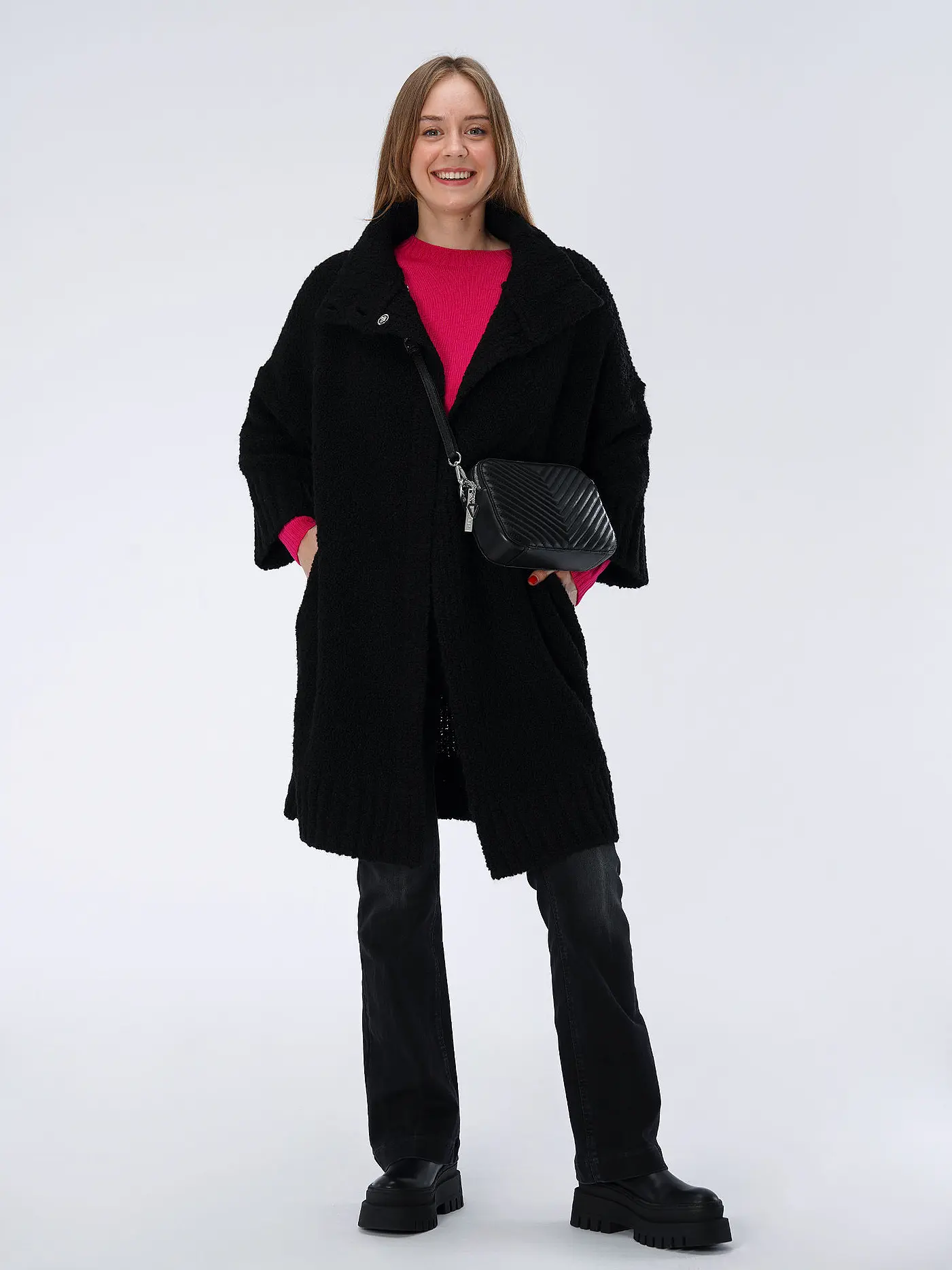 LIU JO | Strickmantel | schwarz