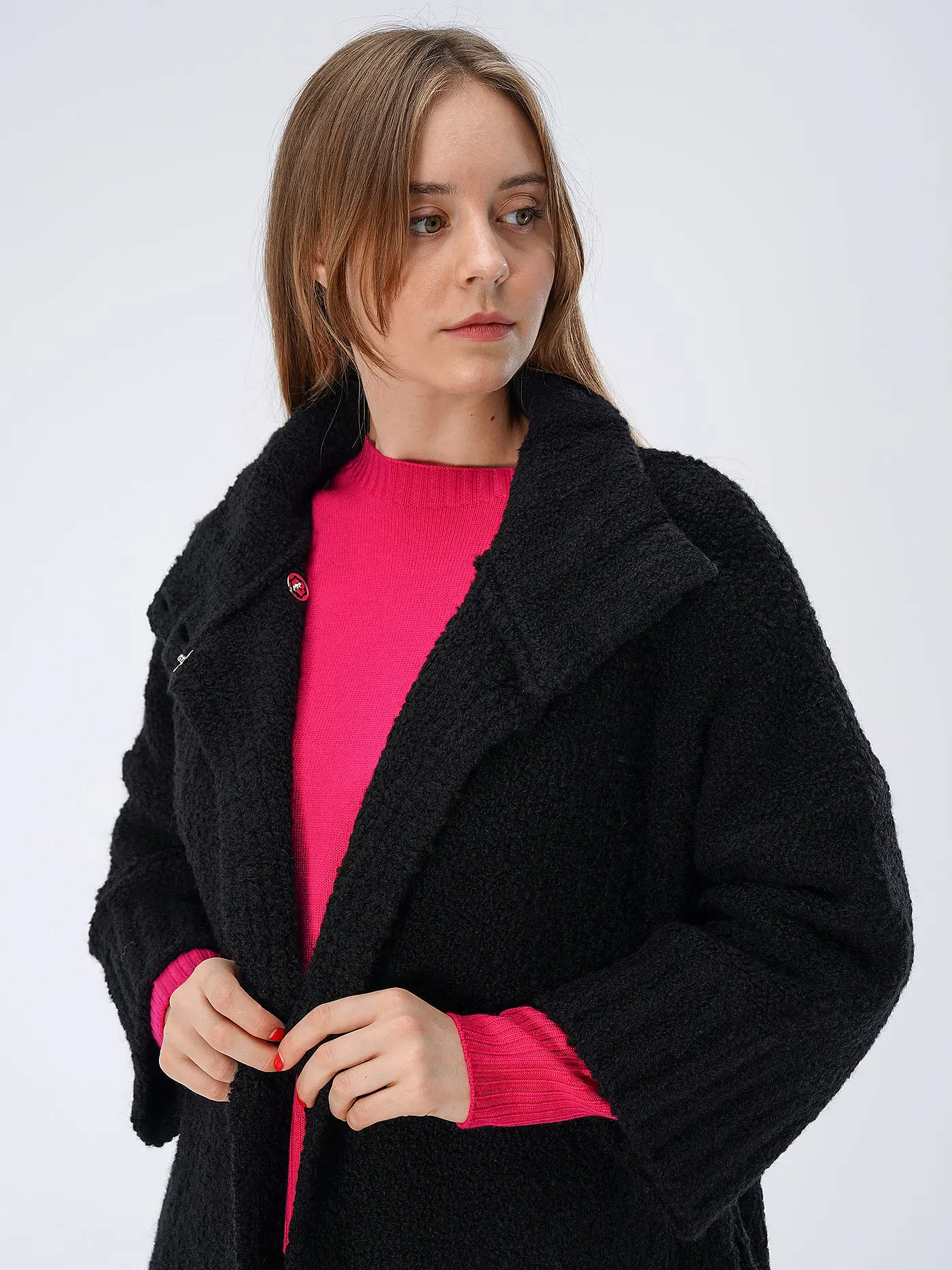 LIU JO | Strickmantel | schwarz