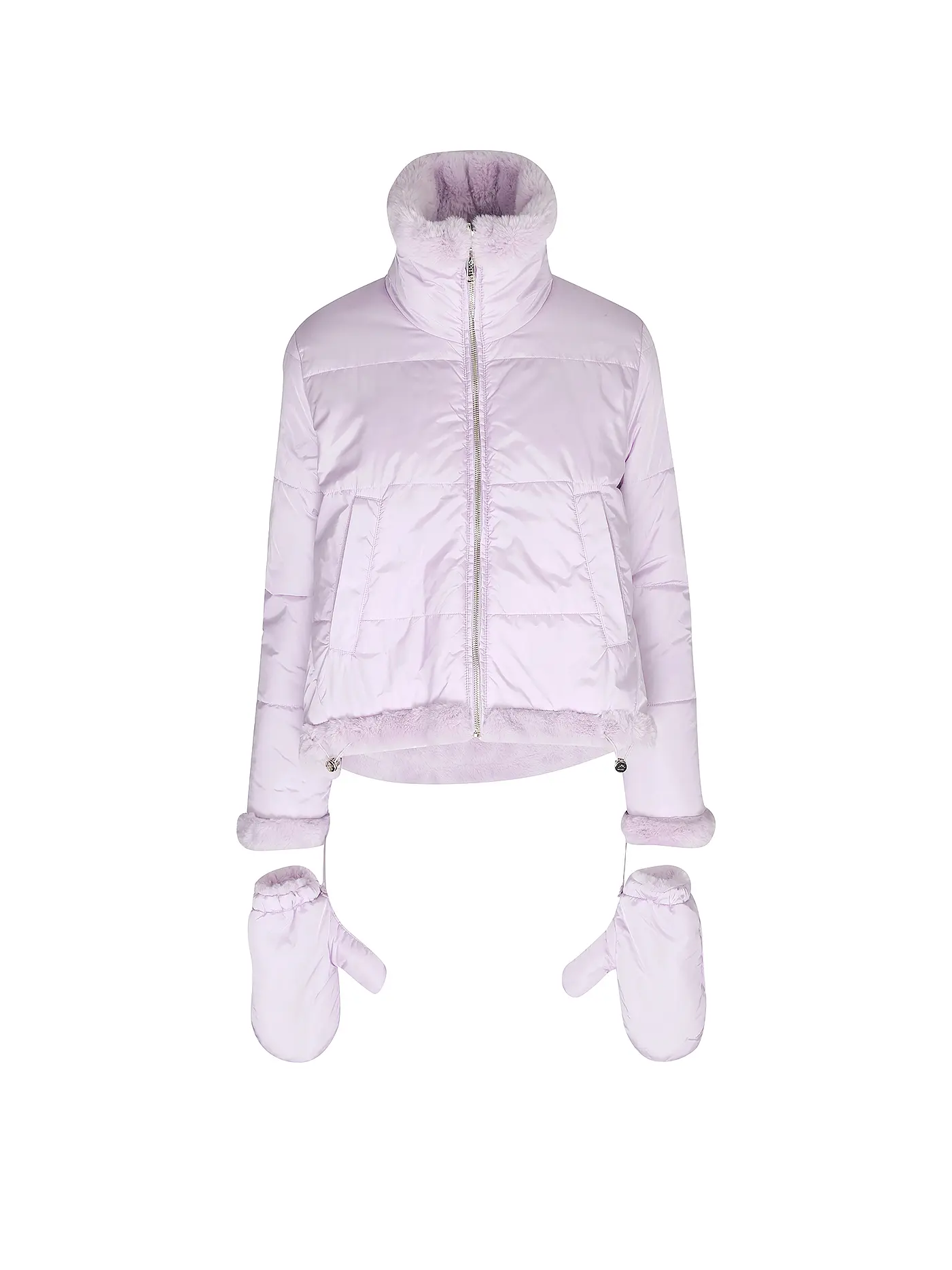 LIU JO | Wendejacke in Felloptik | lila