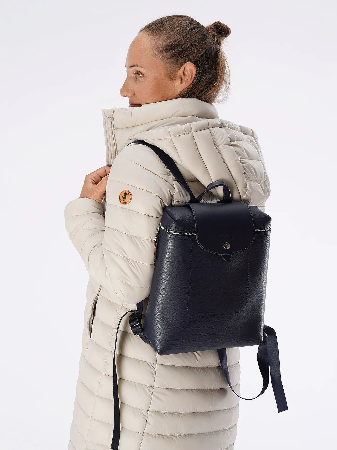 LONGCHAMP | Le Pliage City Rucksack Medium, Navy | dunkelblau