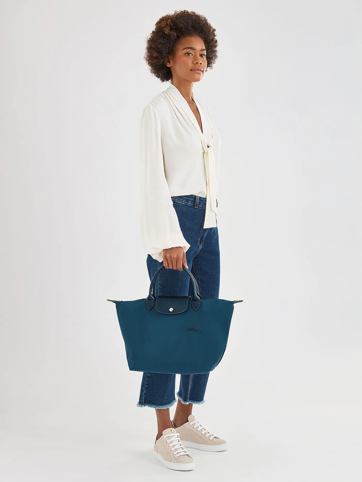 LONGCHAMP | Le Pliage Green Handtasche Medium, Ocean | blau