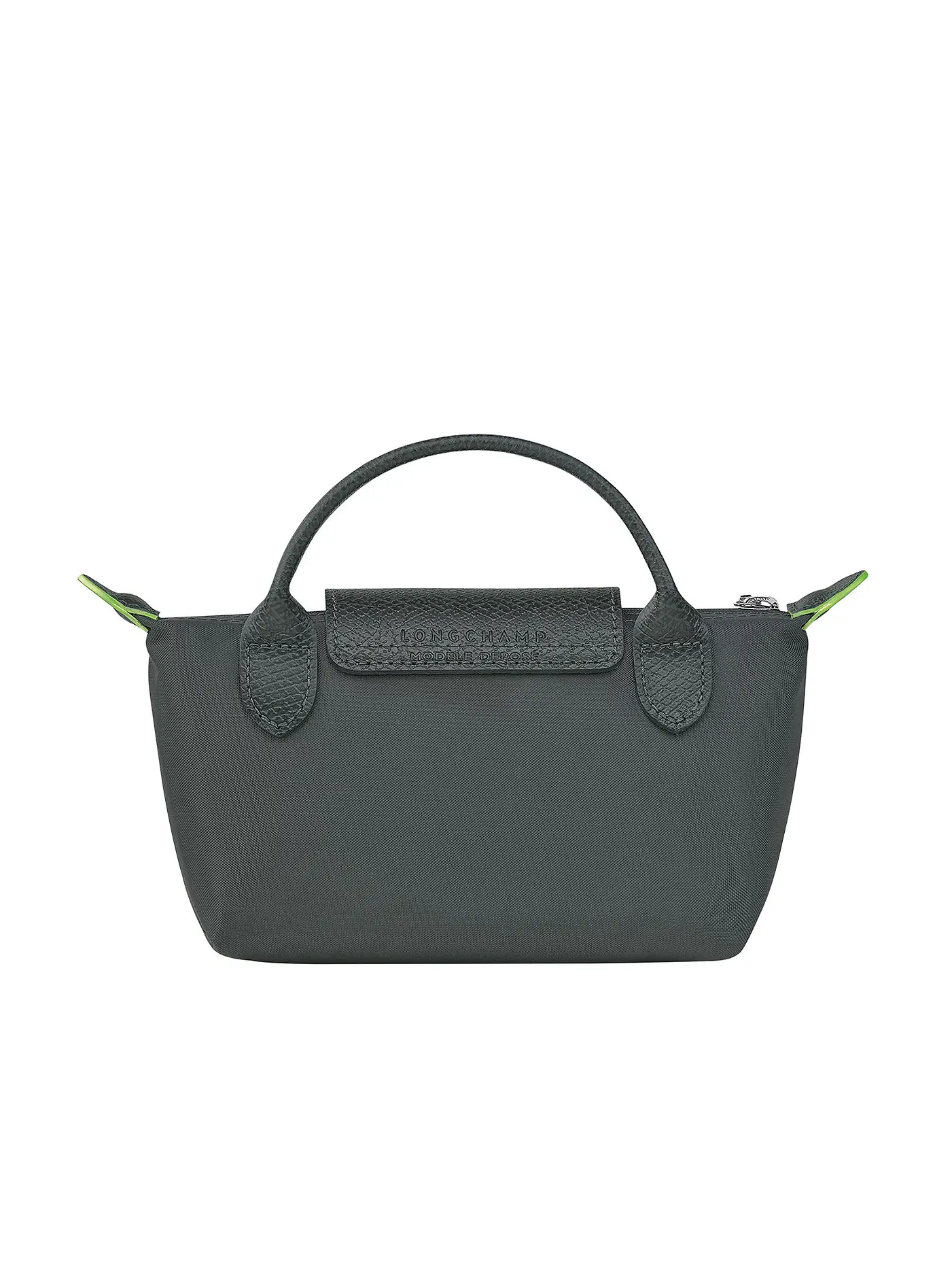 LONGCHAMP | Le Pliage Green Pochette mit Henkel, Graphite | grau