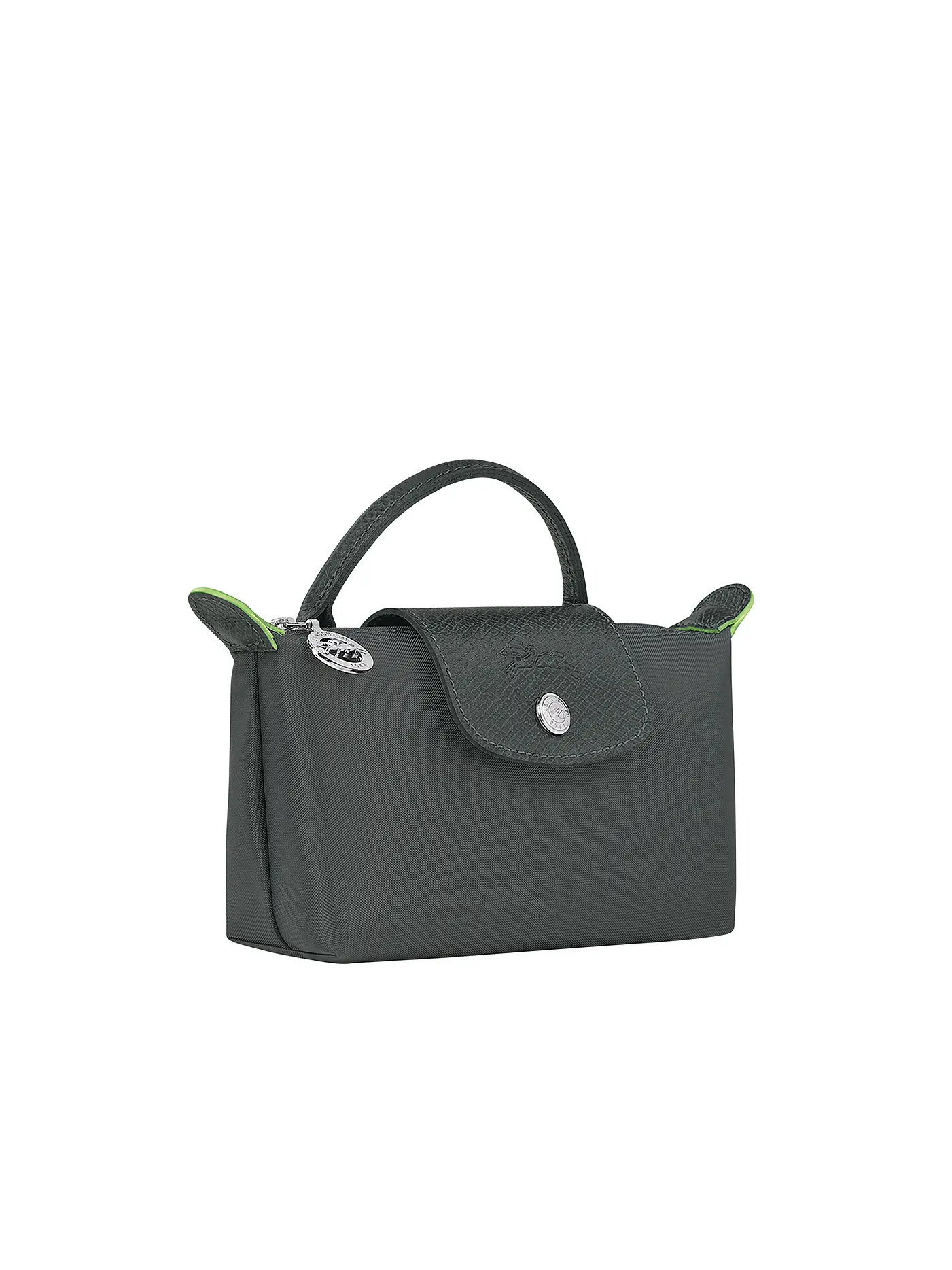 LONGCHAMP | Le Pliage Green Pochette mit Henkel, Graphite | grau