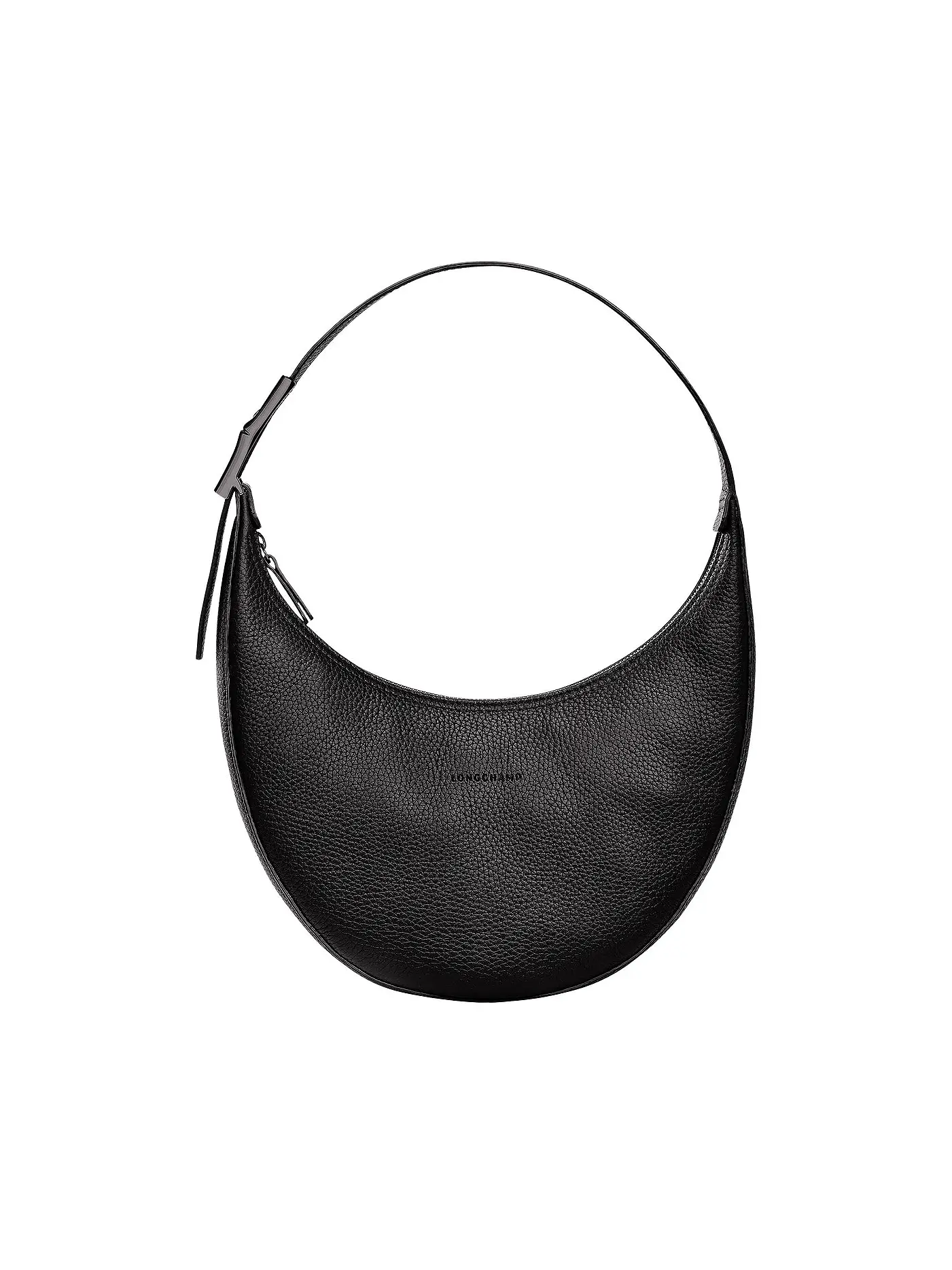 LONGCHAMP | Roseau Essential Schultertasche Medium, Argile | schwarz