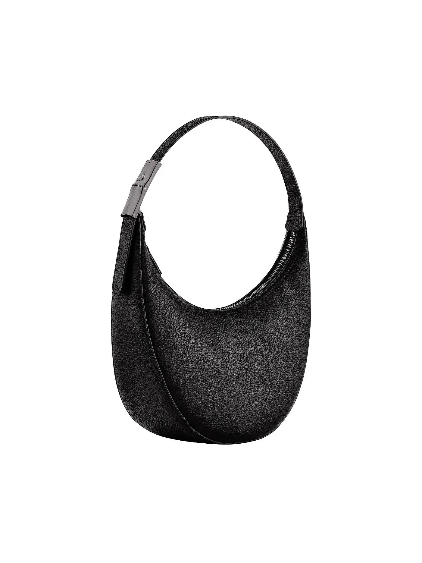 LONGCHAMP | Roseau Essential Schultertasche Medium, Noir | schwarz