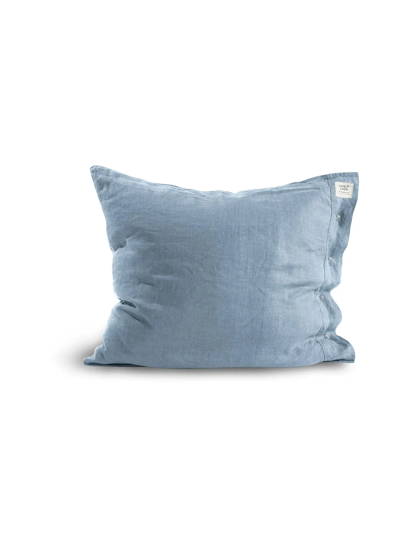 LOVELY LINEN | Leinen Kissenbezug Misty 70x90cm Cloud | blau