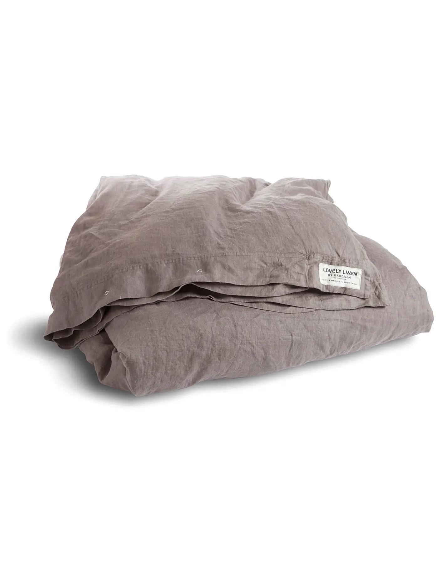 LOVELY LINEN | Leinen-Deckenbezug Misty 135x200cm Grey | grau