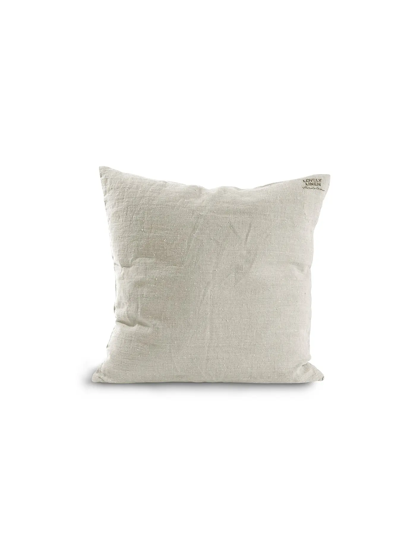 LOVELY LINEN | Leinen-Kissenbezug 47x47cm (Offwhite) | grau