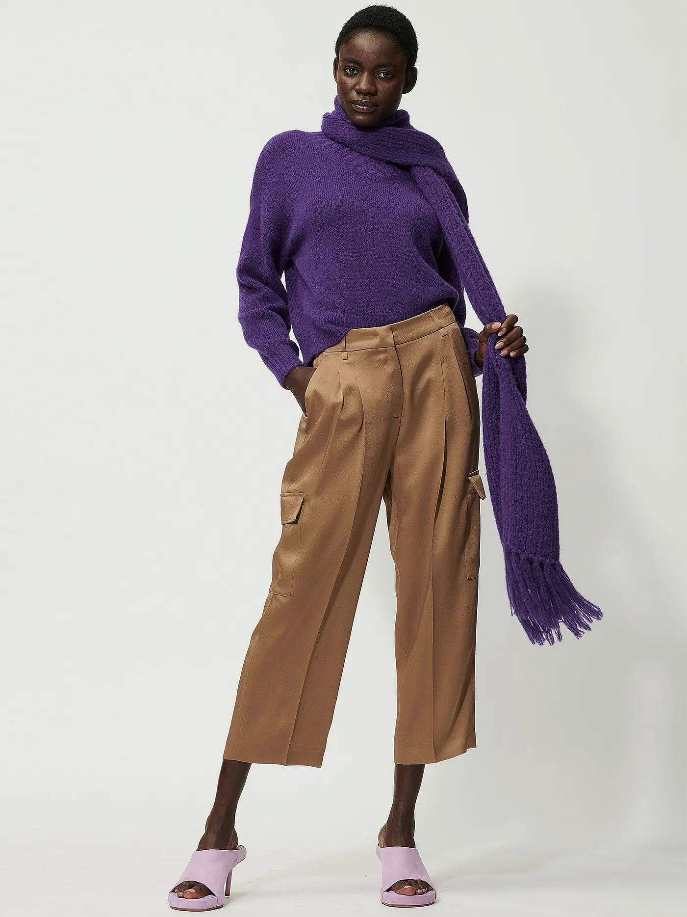 LUISA CERANO | Cargohose 7/8 | braun