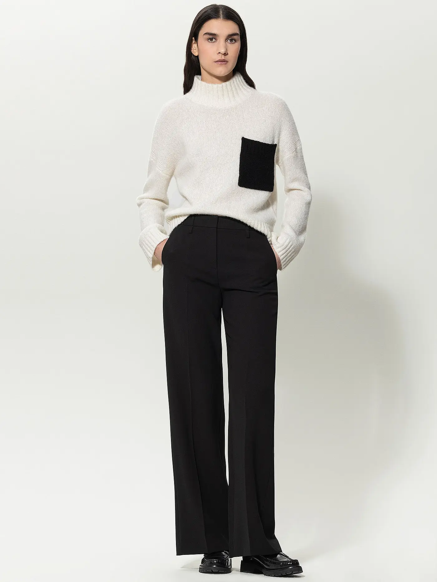LUISA CERANO | Hose Wide Leg  | schwarz
