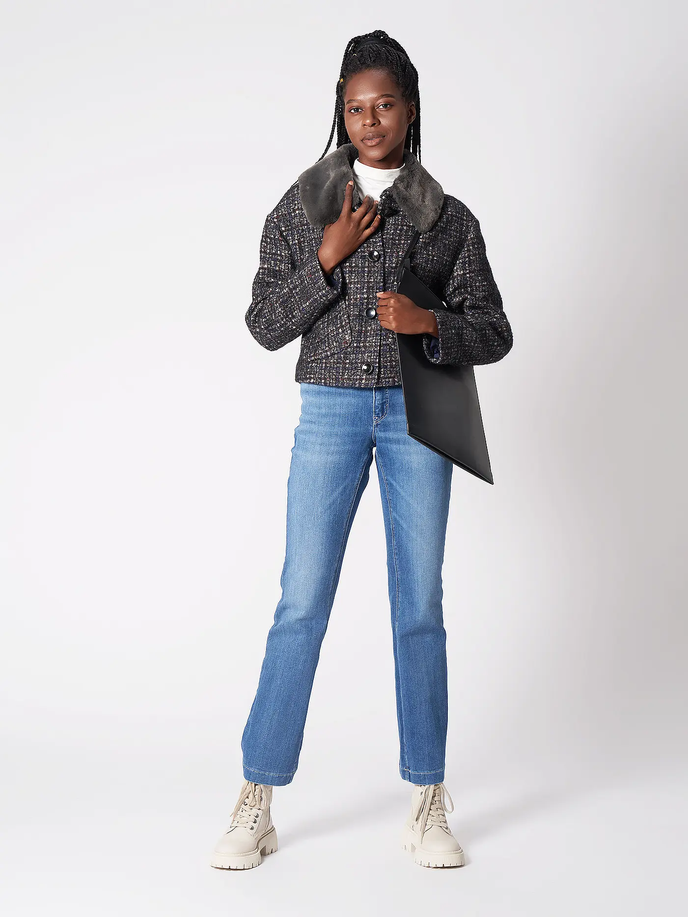 LUISA CERANO | Jacke - Tweedjacke | grau