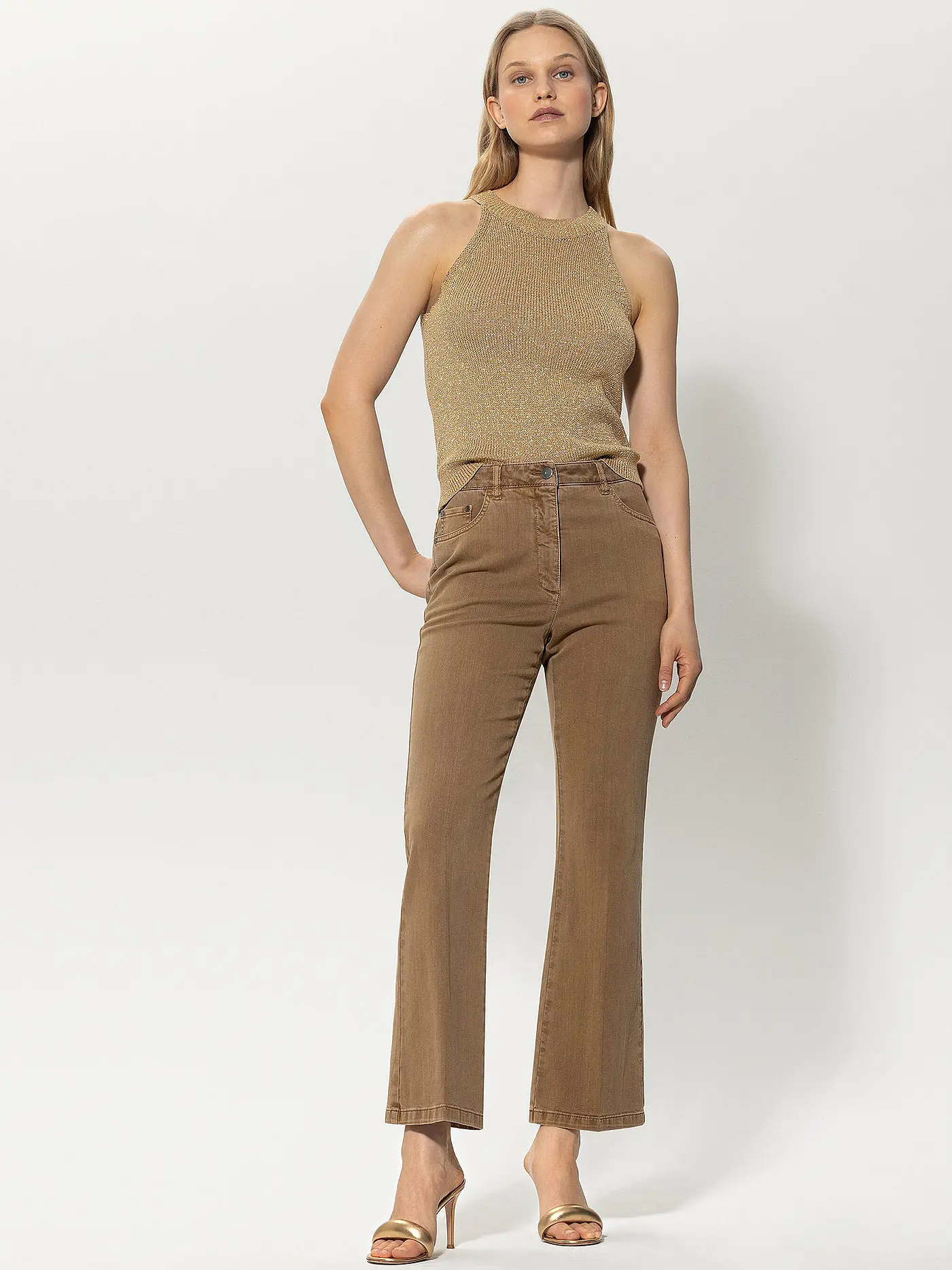 LUISA CERANO | Jeans Bootcut Fit | braun