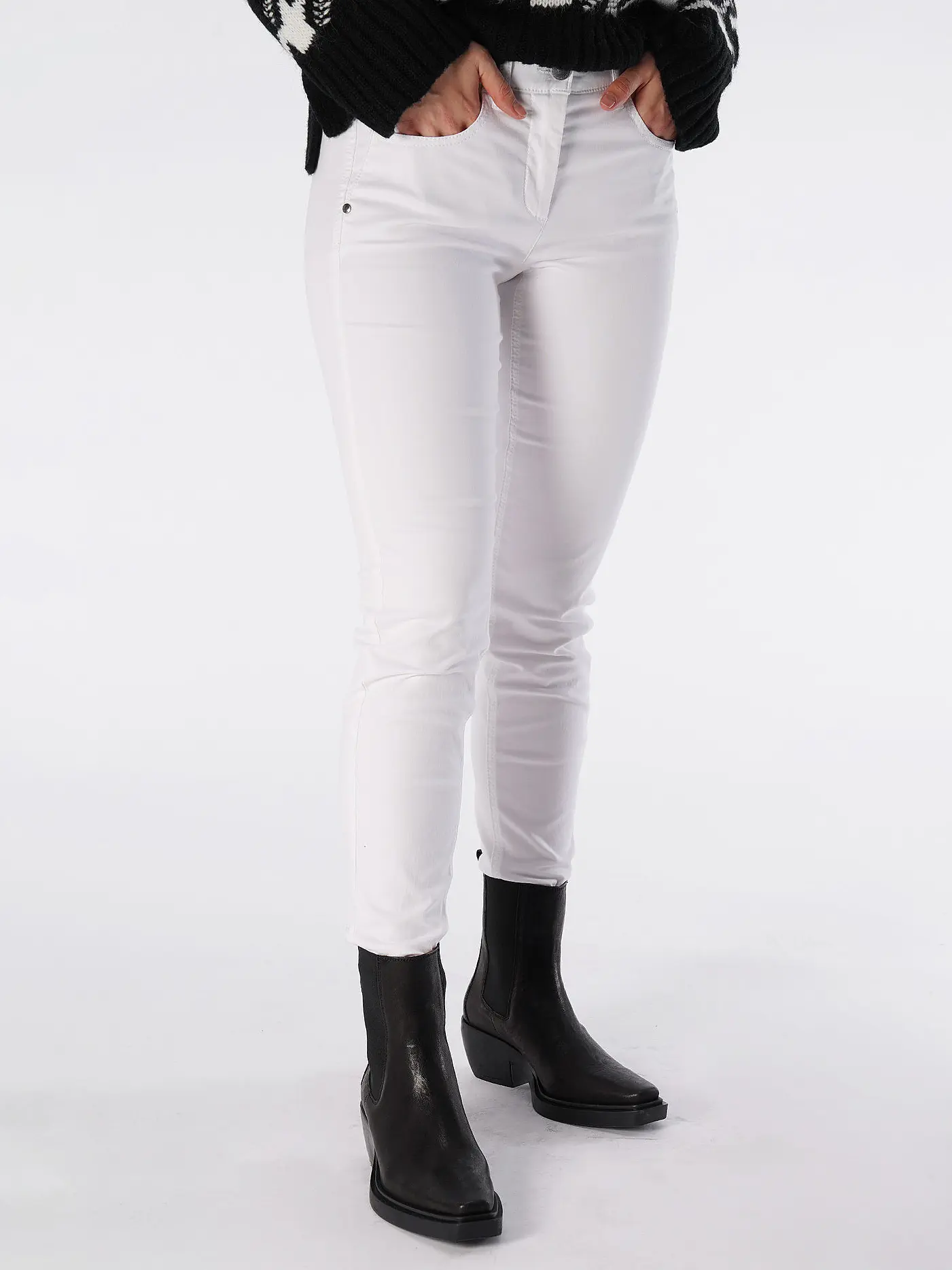 LUISA CERANO | Jeans Skinny Fit 7/8 | weiss