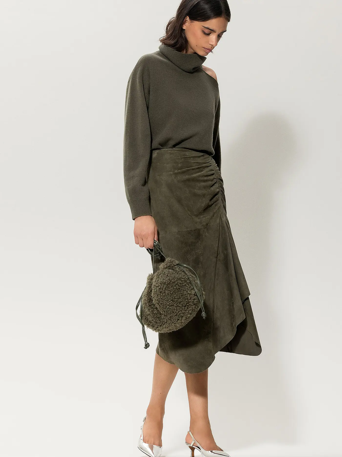 LUISA CERANO | Lederrock | grün