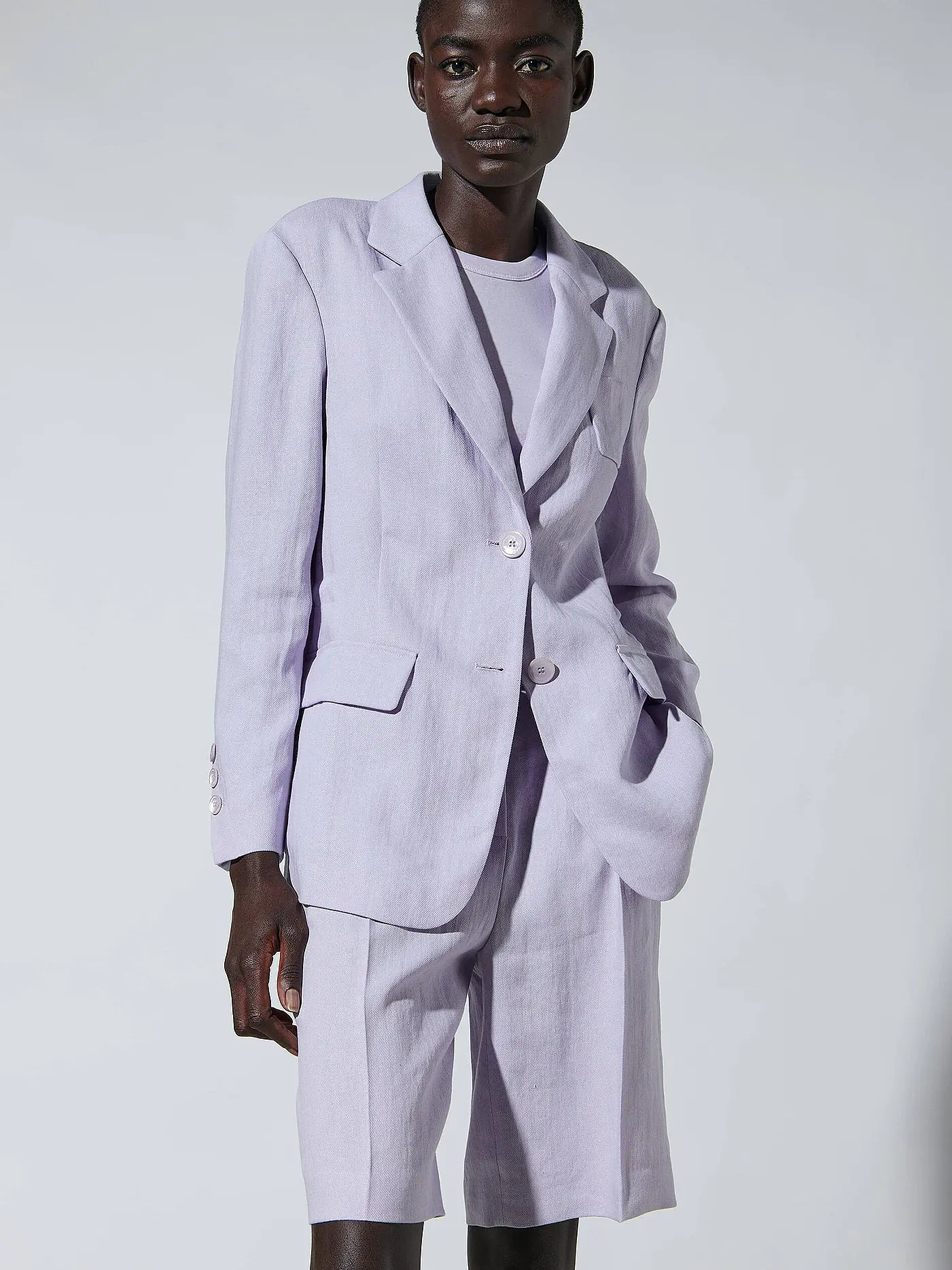 LUISA CERANO | Leinenblazer | lila