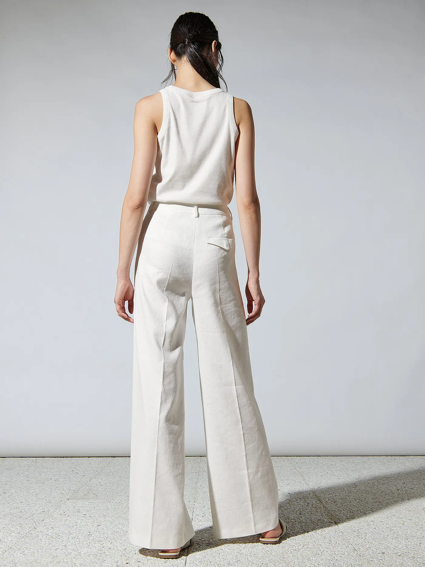 LUISA CERANO | Leinenhose | weiss