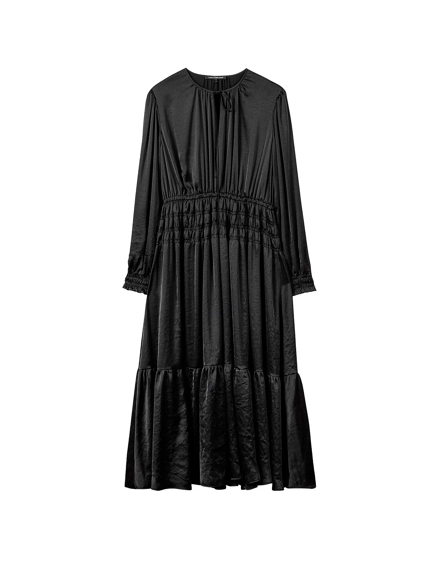 LUISA CERANO | Midikleid  | schwarz