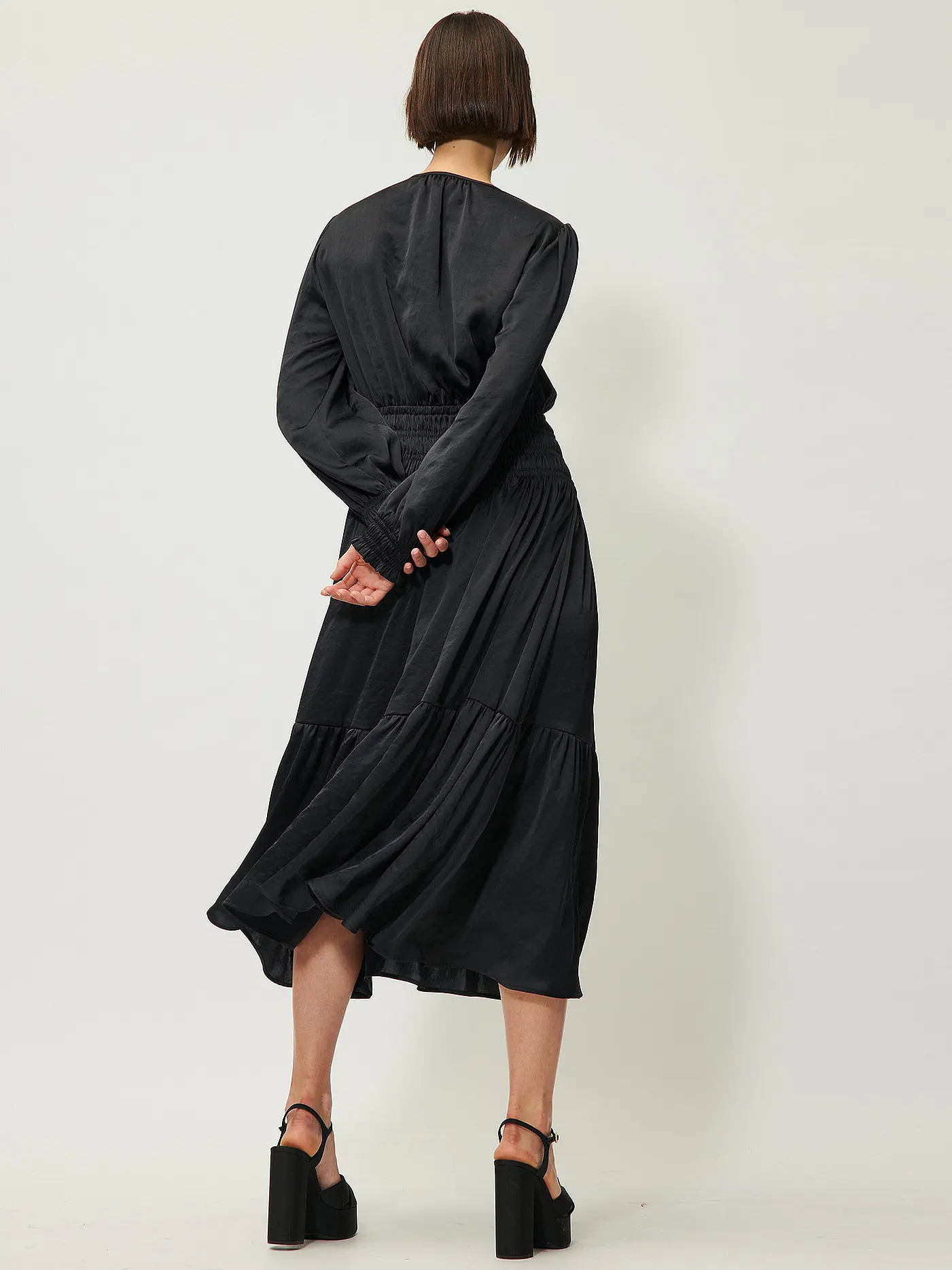 LUISA CERANO | Midikleid  | schwarz