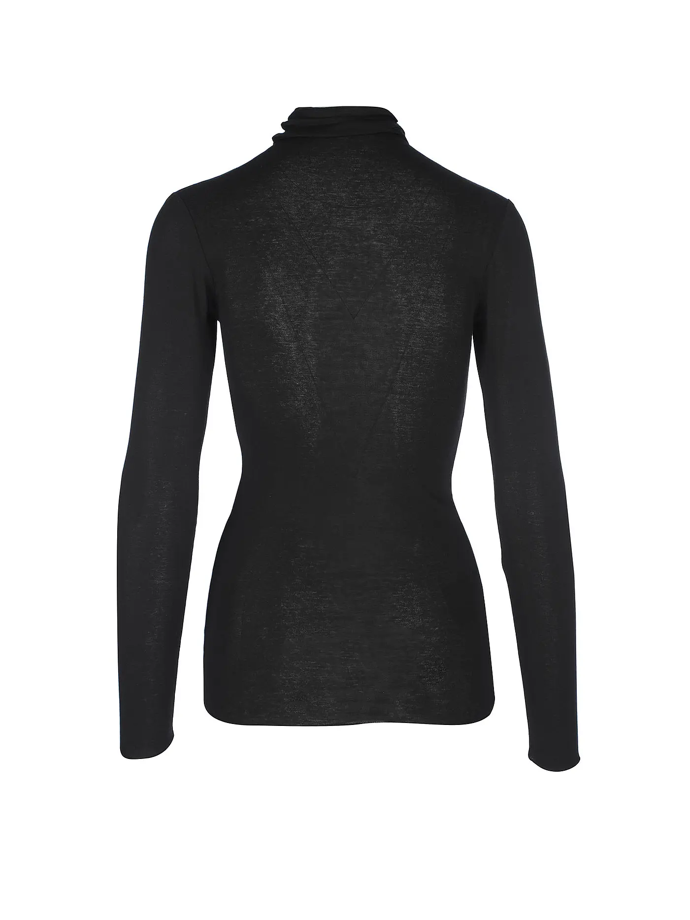 LUISA CERANO | Rollkragen Langarmshirt | schwarz