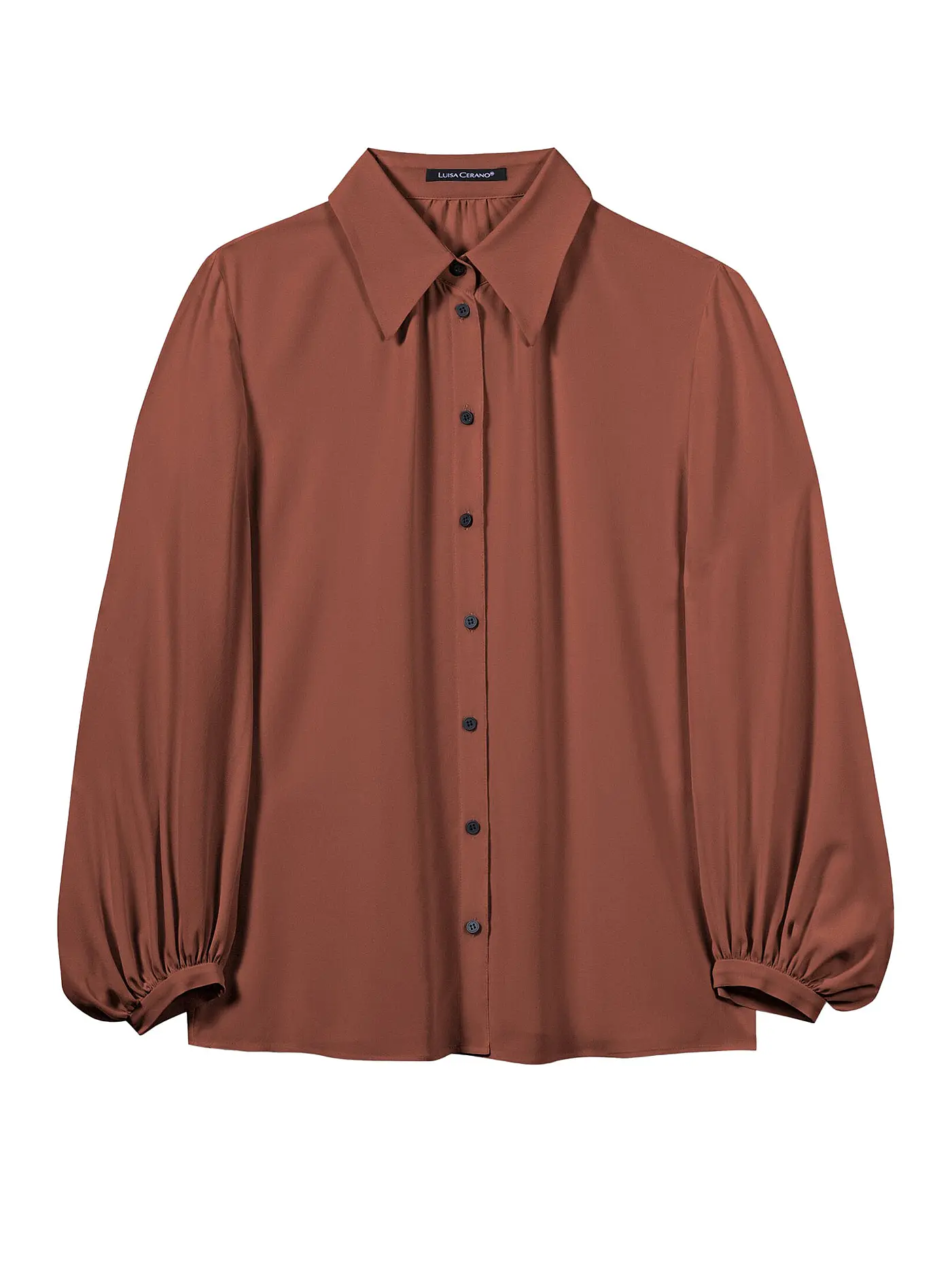 LUISA CERANO | Seidenbluse  | braun
