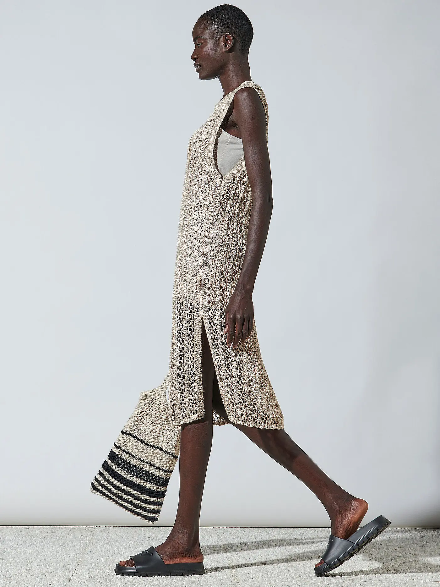 LUISA CERANO | Strickkleid | beige